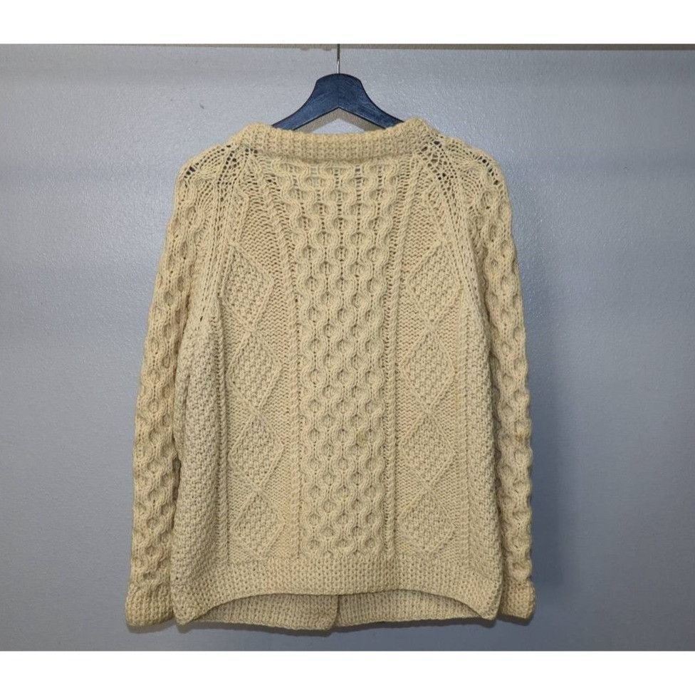 Vintage Vintage Blarney Woollen Mills Cardigan Women's M Ivory Wool Size M / US 6-8 / IT 42-44 - 3 Thumbnail