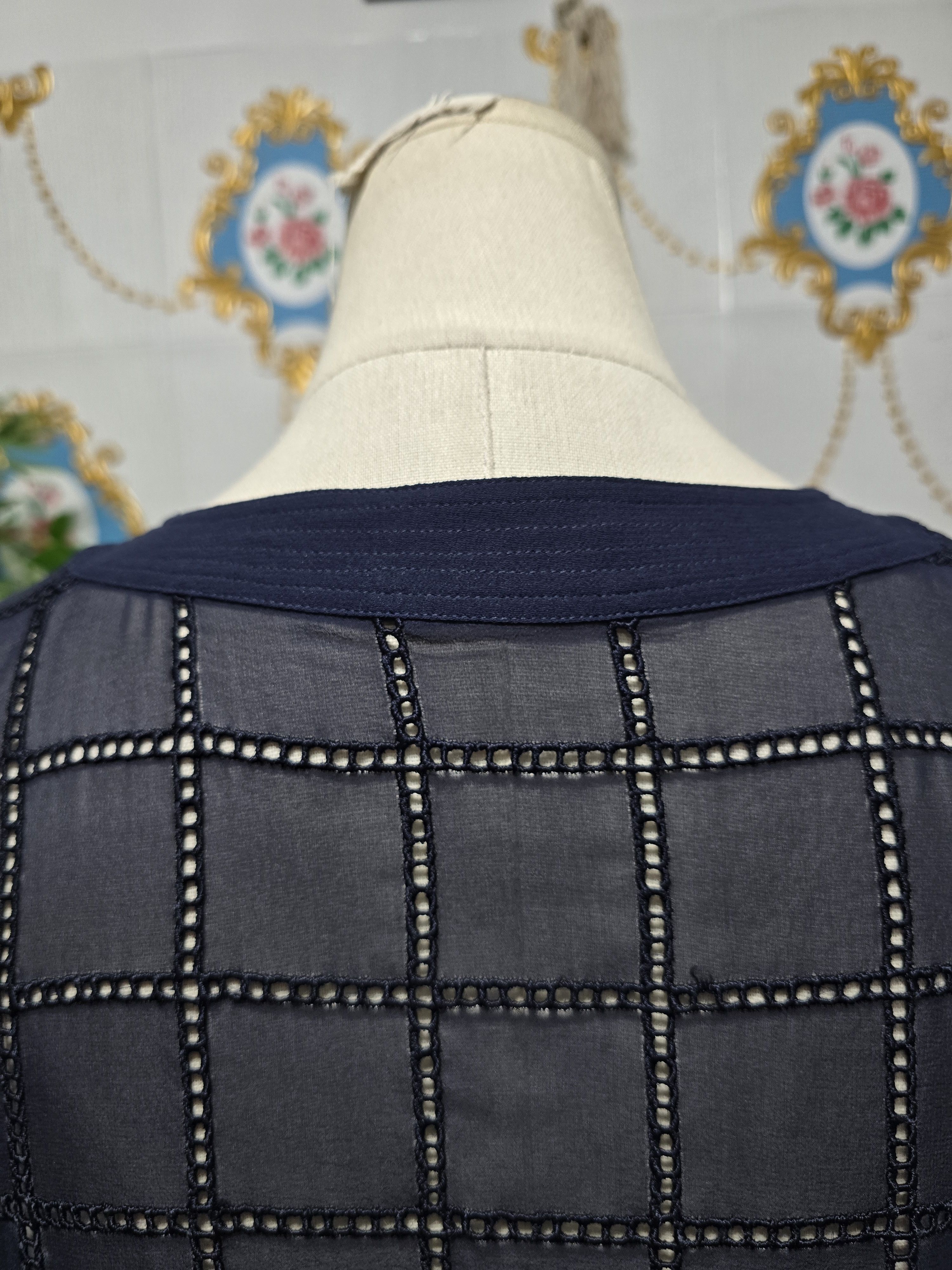 Versace VERSACE ISTANTE vintage 90' navy blue top Size M / US 6-8 / IT 42-44 - 7 Thumbnail