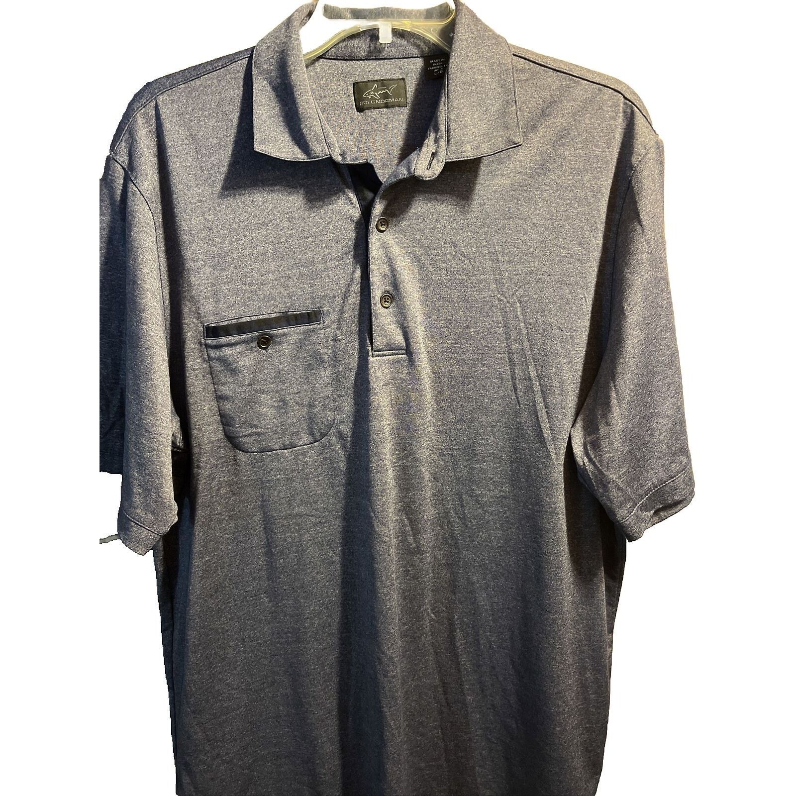 Greg Norman Greg Norman Men’s Large Gray SS Cotton Polyester Polo Shirt Size US L / EU 52-54 / 3 - 1 Thumbnail