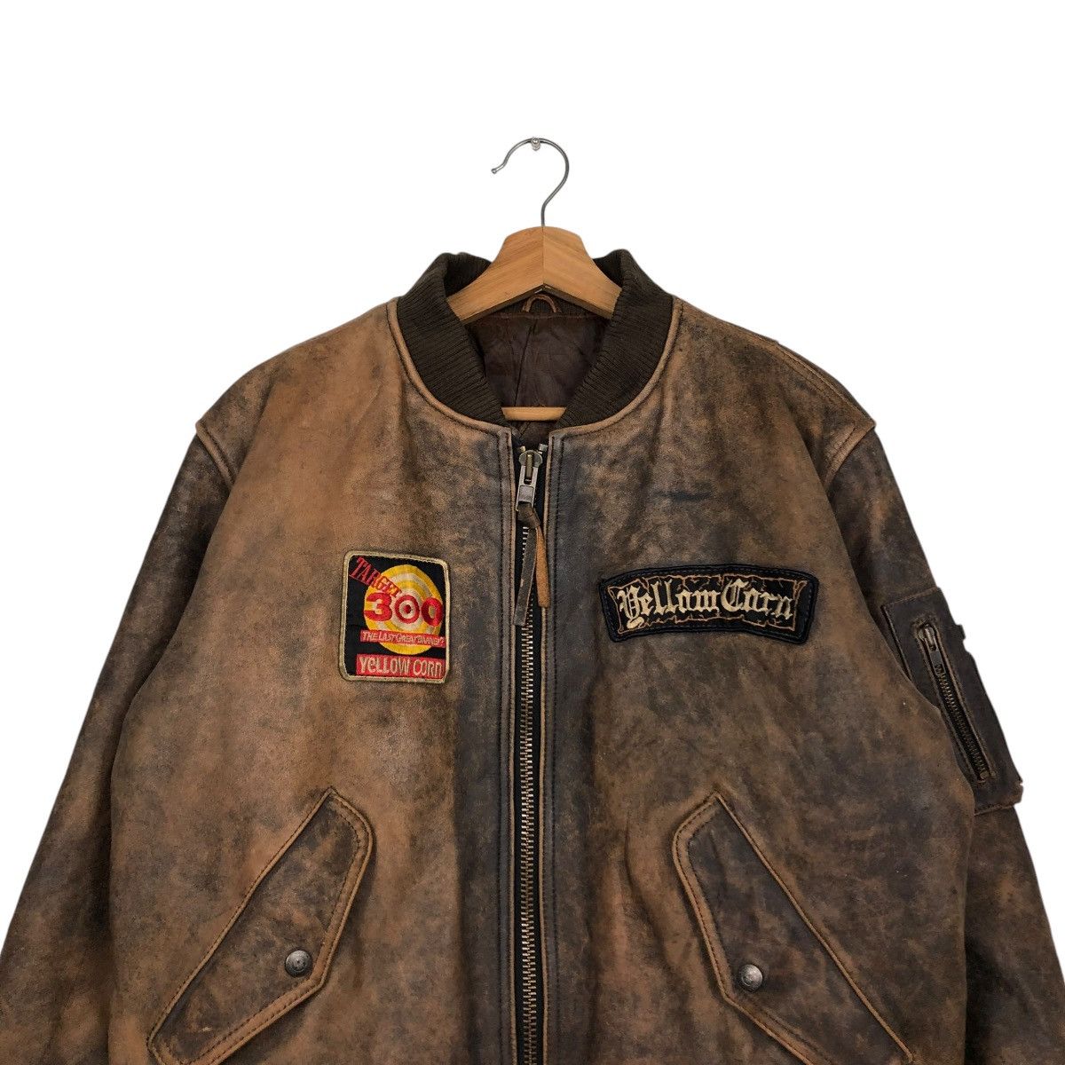 YELLOW CORN 🔥VINTAGE LEATHER JACKET YELLOW CORN TOKYO AOYAMA KADOYA Size US M / EU 48-50 / 2 - 5 Thumbnail