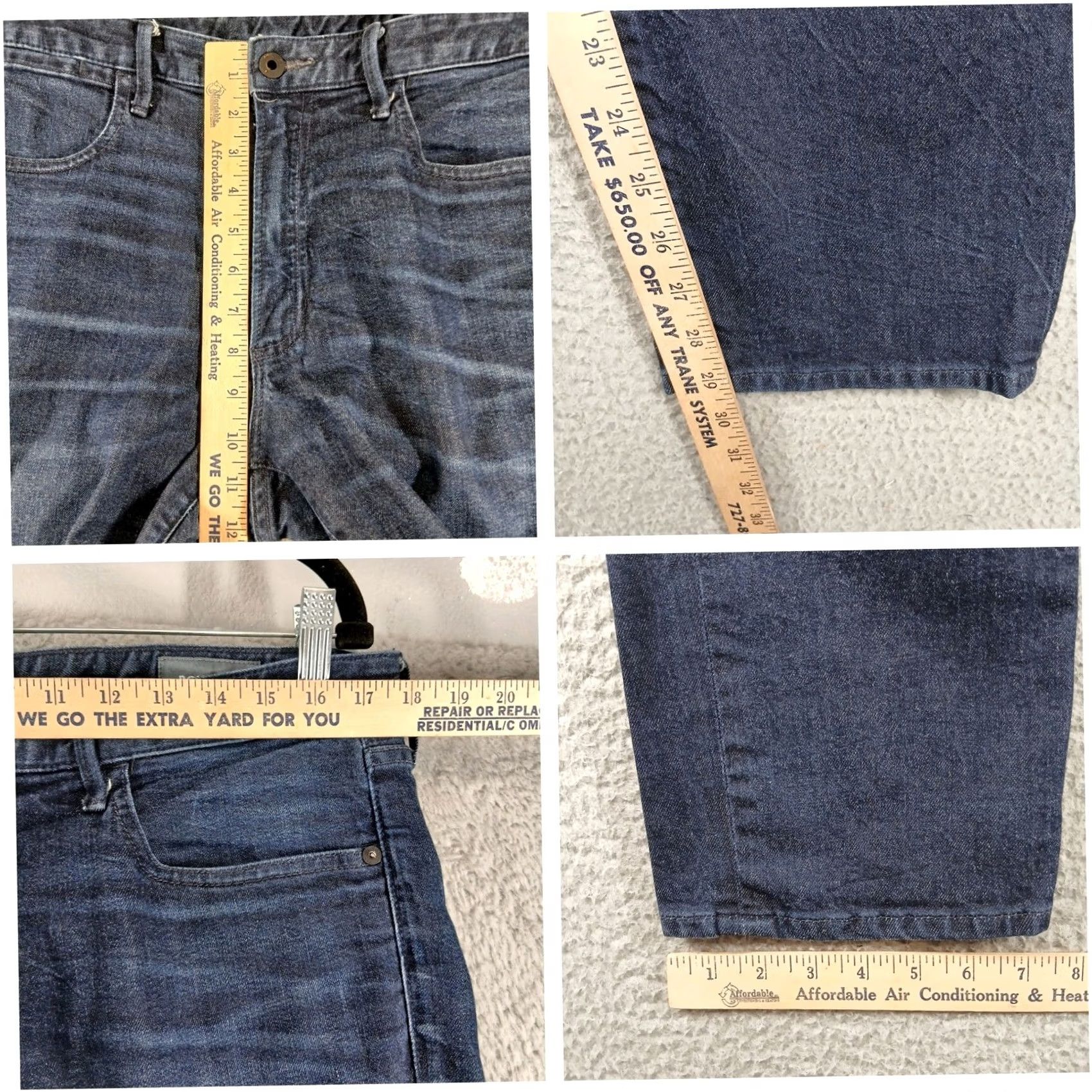 Bonobos Bonobos Jeans Mens 35 Blue Premium Indigo Whiskered Faded Wash Size US 35 - 5 Thumbnail