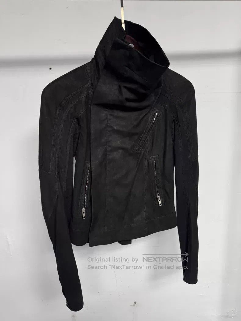 Rick Owens Rick Owens Unturned suede lambskin biker jacket Size XS / US 0-2 / IT 36-38 - 3 Thumbnail