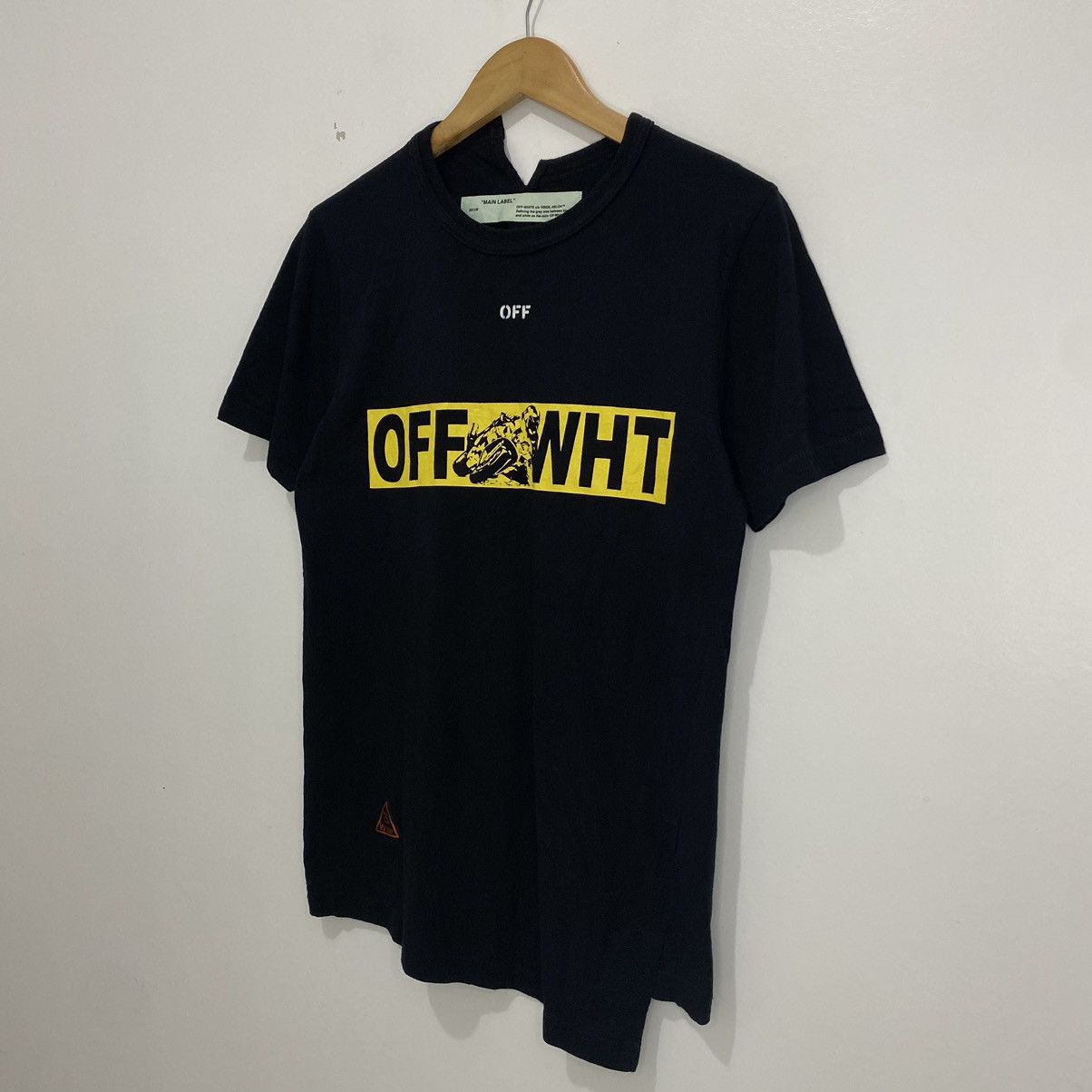 Off-White Off White Moto Spliced Tee Size US XXS / EU 40 - 2 Thumbnail