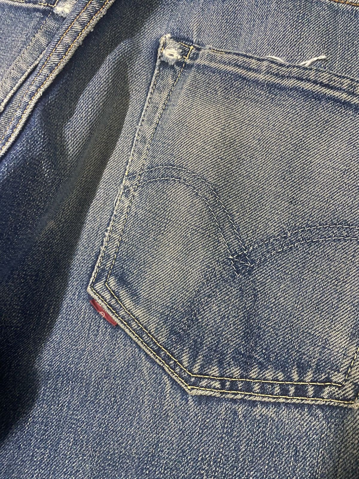 Burgus Plus Vintage Burgus Plus Hinoya Co Distressed mud wash Selvedge Size US 30 / EU 46 - 16 Thumbnail