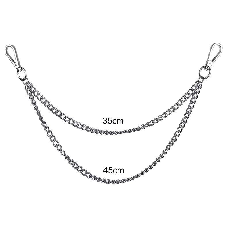 Jewelry Metal Punk Rock Layered Chain Keychains Size ONE SIZE - 6 Thumbnail