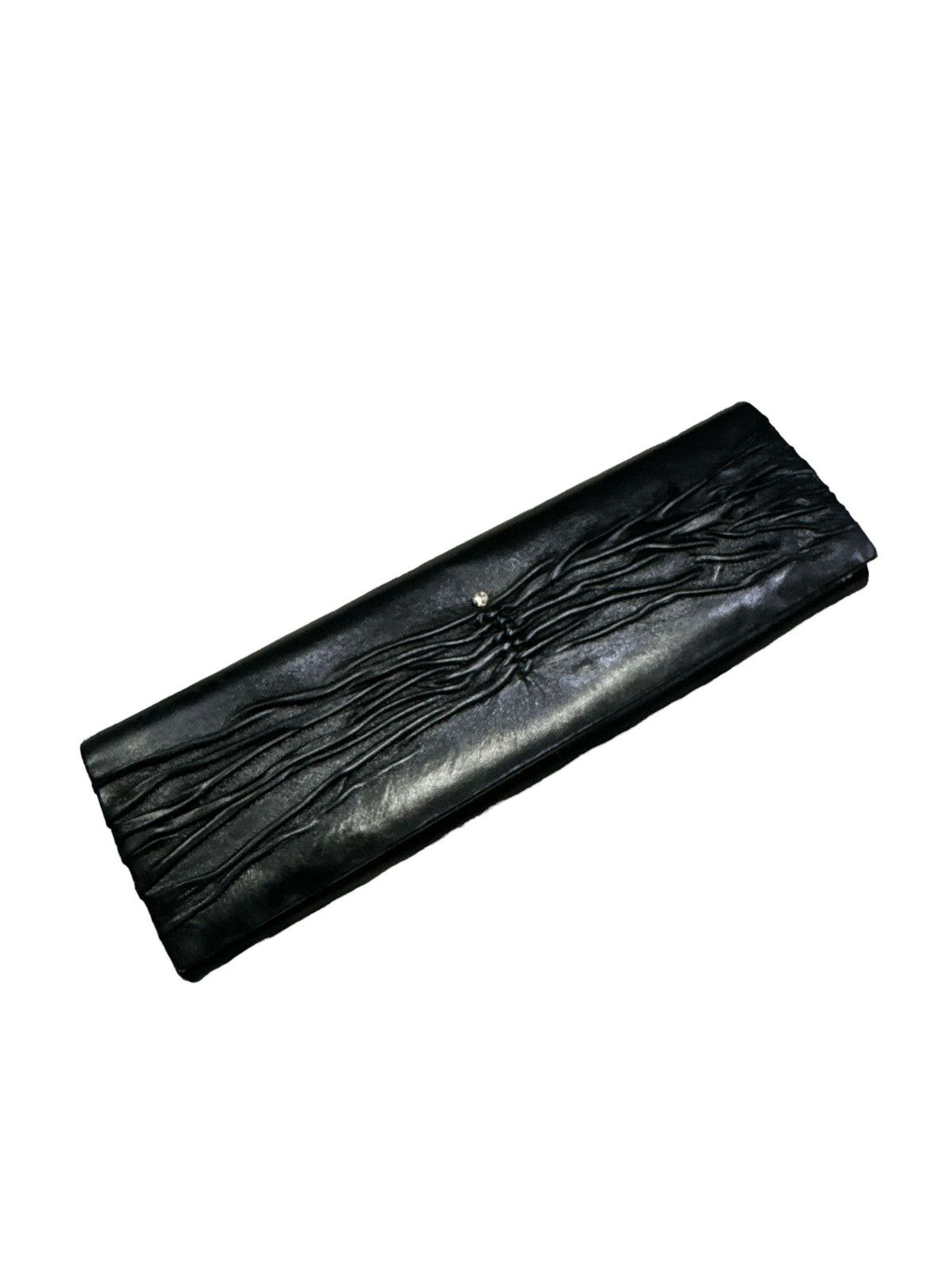 Other LEU LOCATI ITALY CRUMPLE LEATHER PATTERN CLUTCH Size ONE SIZE - 2 Thumbnail