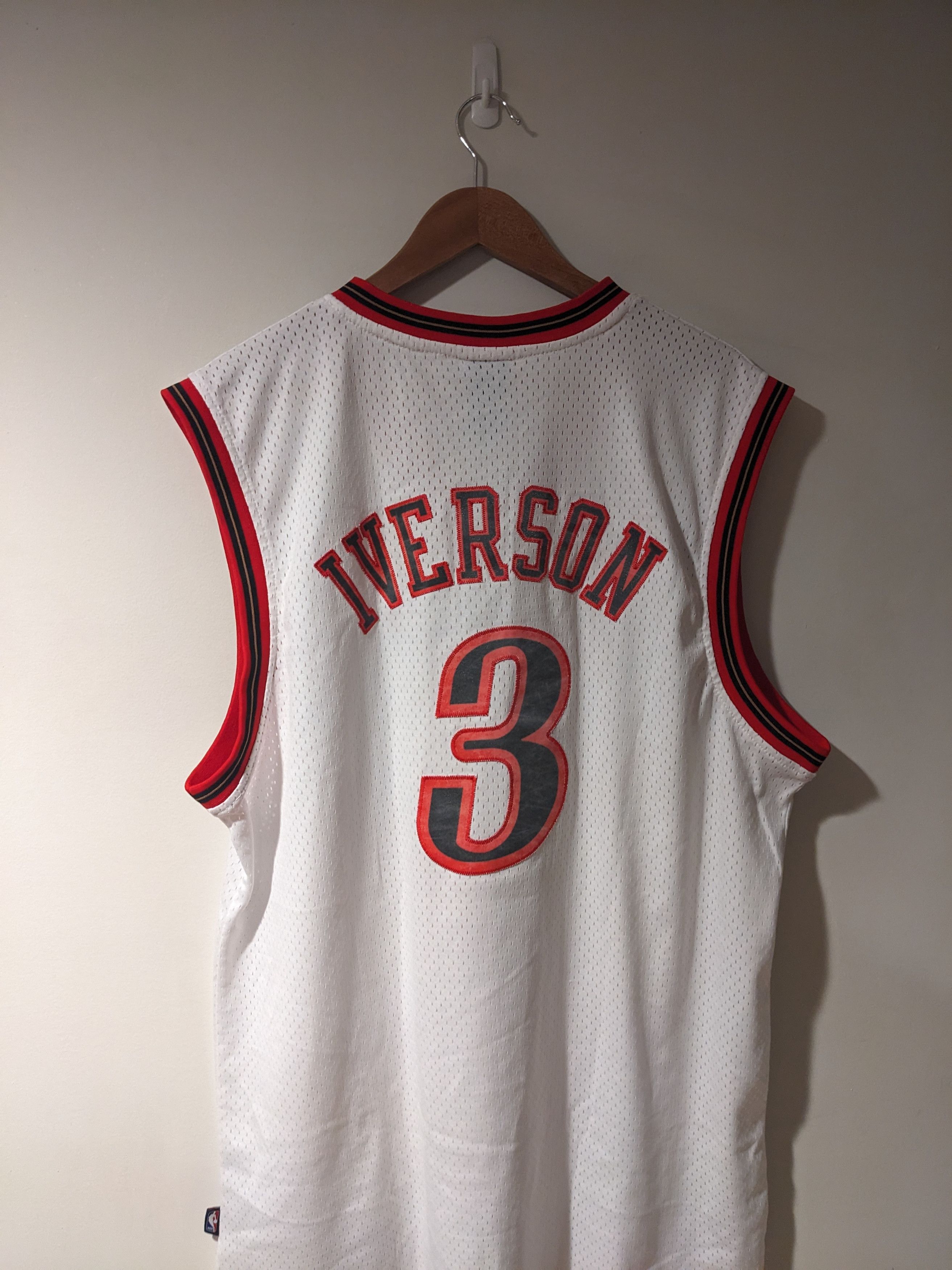 NBA × Vintage Vintage Y2K Philadelphia 76ers Iverson Basketball Jersey Size US XL / EU 56 / 4 - 7 Thumbnail