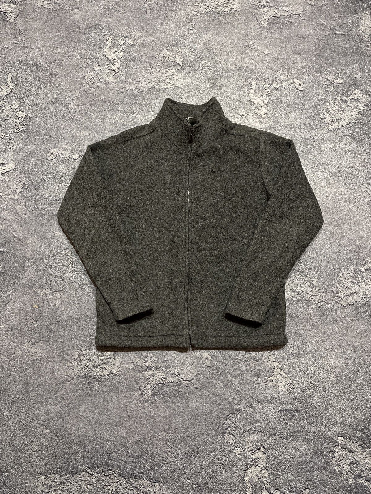 Nike × Vintage 90s Vintage Nike Fleece Mini Zip Retro Sweatshirt Swoosh Log Size US M / EU 48-50 / 2 - 1 Thumbnail