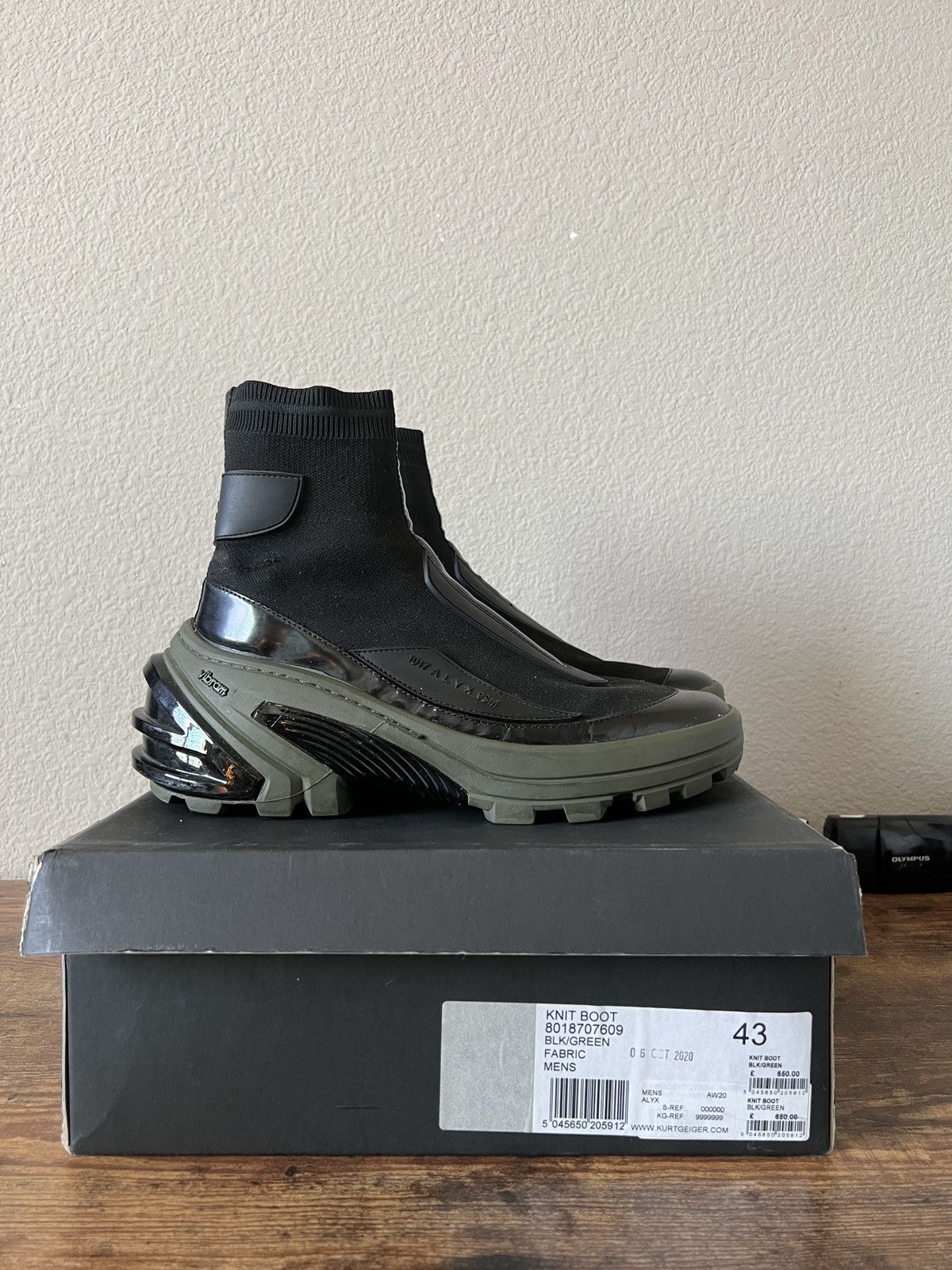 1017 ALYX 9SM Alyx Knit Boot Black/Khaki Size US 10 / EU 43 - 3 Thumbnail