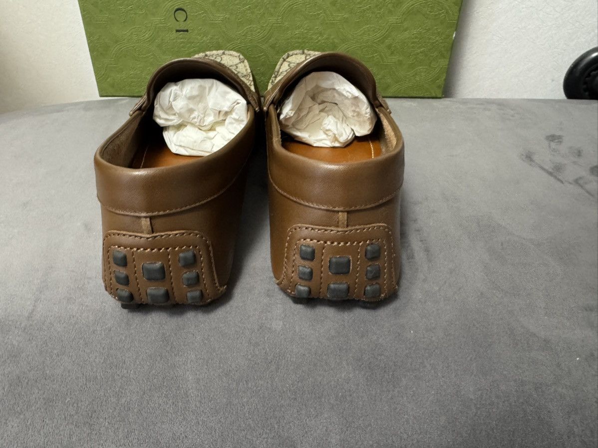 Gucci New Gucci GG Interlocking Men's Loafer Brown Drivers sz G8 Size US 8.5 / EU 41-42 - 7 Thumbnail