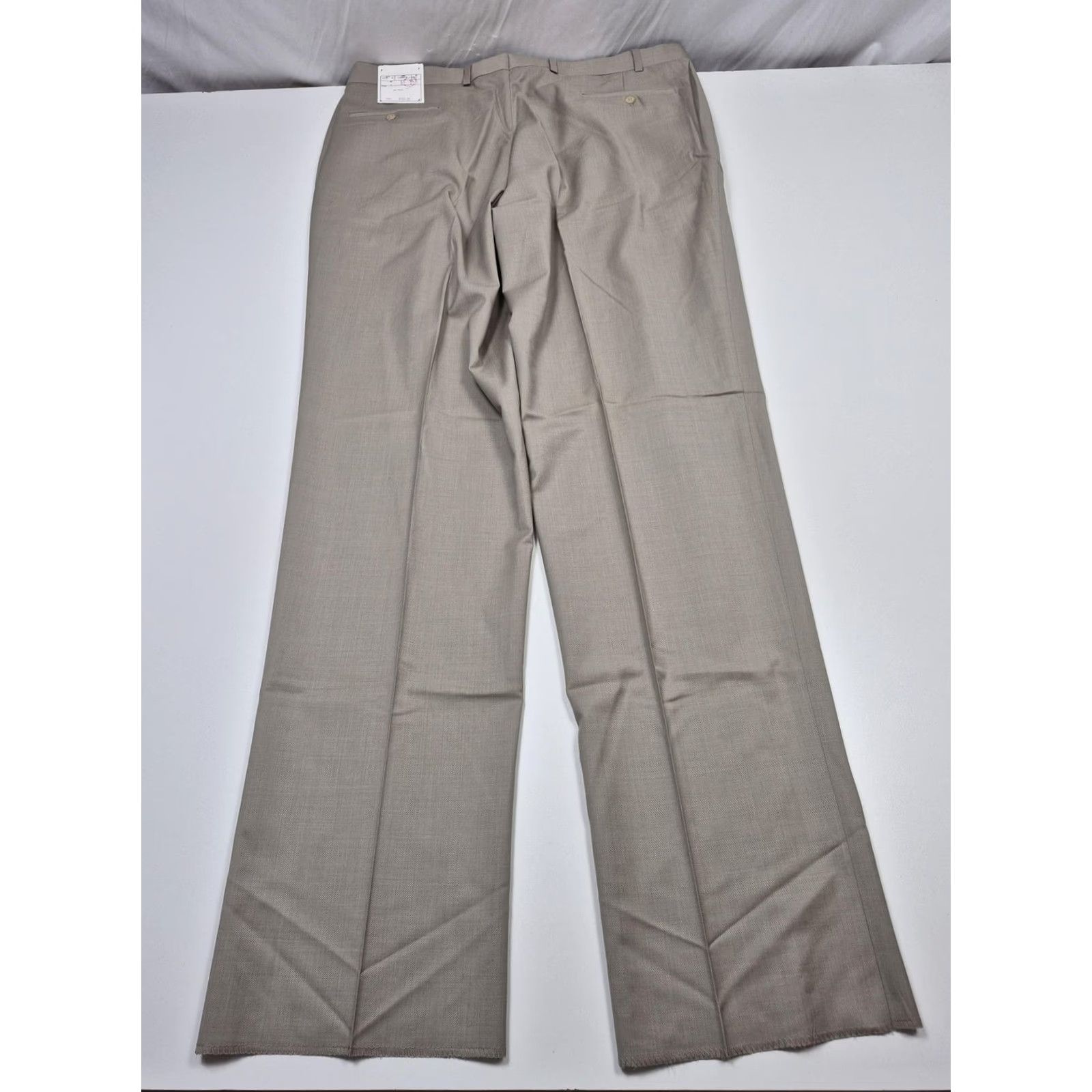 Calvin Klein Calvin Klein Dress Pants Mens 40x36 Beige Wool Pleated Unhemmed Canada NWT Size US 40 / EU 56 - 6 Thumbnail