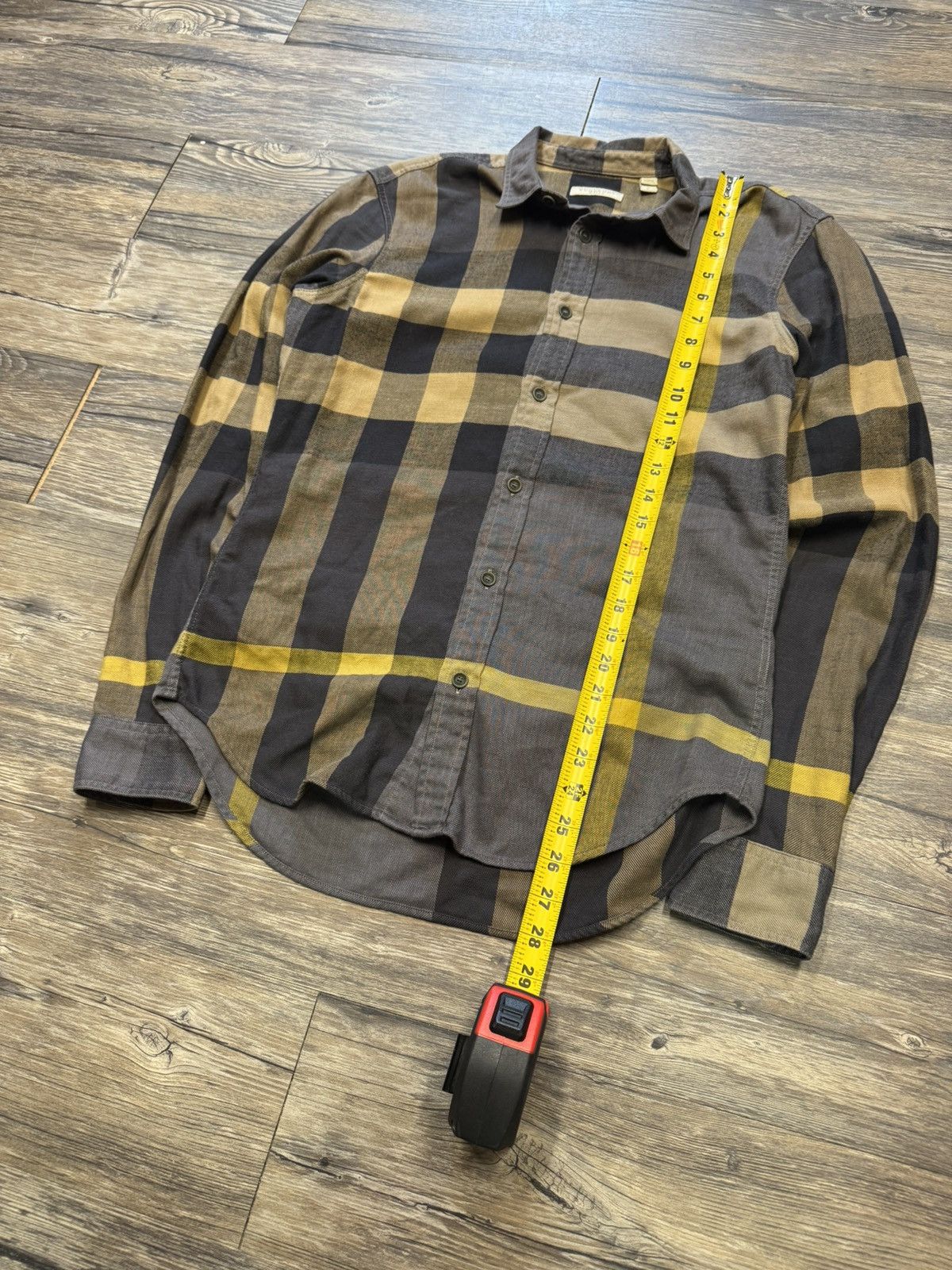 Burberry BURBERRY PLAID CHECK PATTERN COLLARED BUTTON UP SHIRT Size US S / EU 44-46 / 1 - 2 Thumbnail