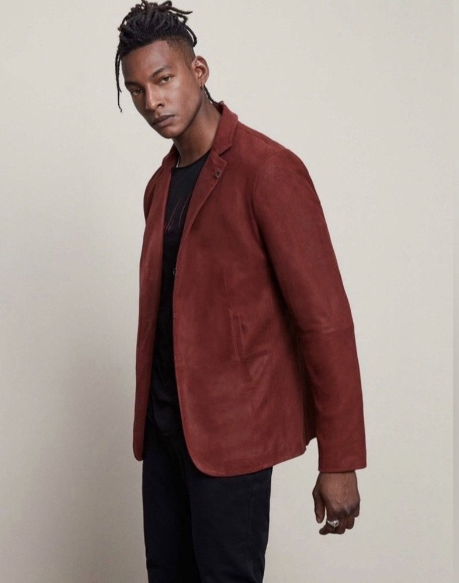 John Varvatos Suede hook and bar jacket. 48 Size US M / EU 48-50 / 2 - 4 Thumbnail