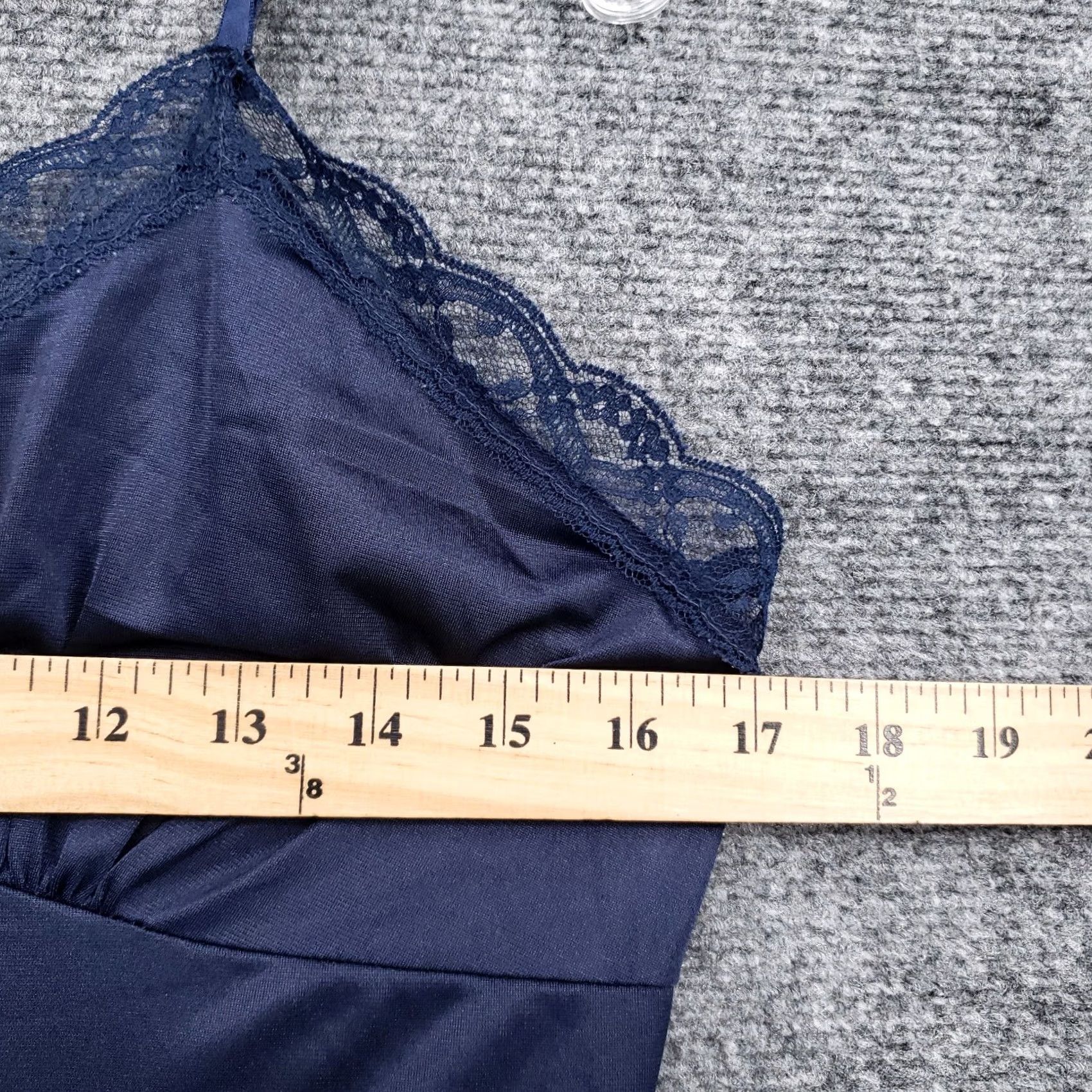 Vintage VINTAGE Deena Dress Women M Blue Mini Slip Satin V-Neck A-Line Dress Size M / US 6-8 / IT 42-44 - 5 Thumbnail