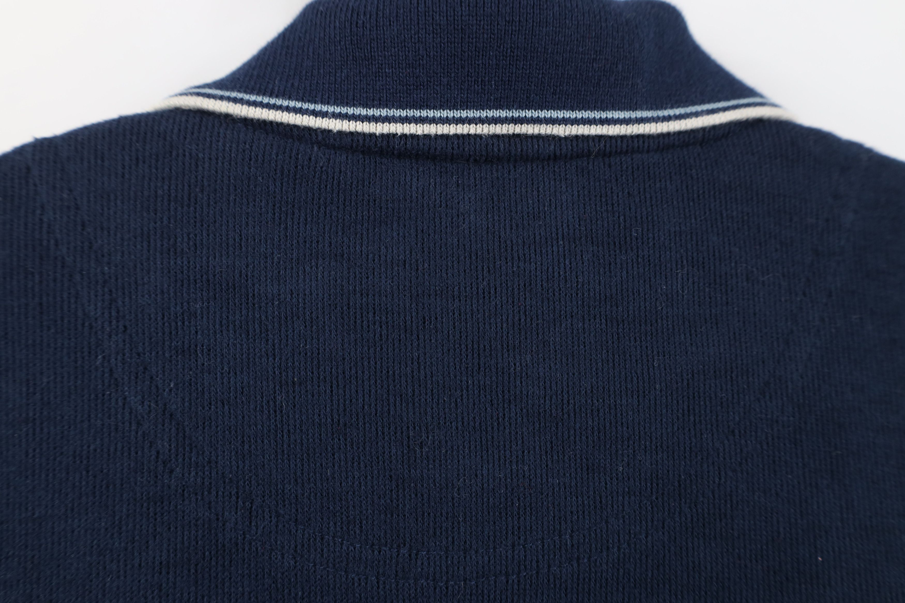 Vintage Vintage 90s Streetwear Striped Ribbed Knit Long Sleeve Polo Size US L / EU 52-54 / 3 - 11 Thumbnail