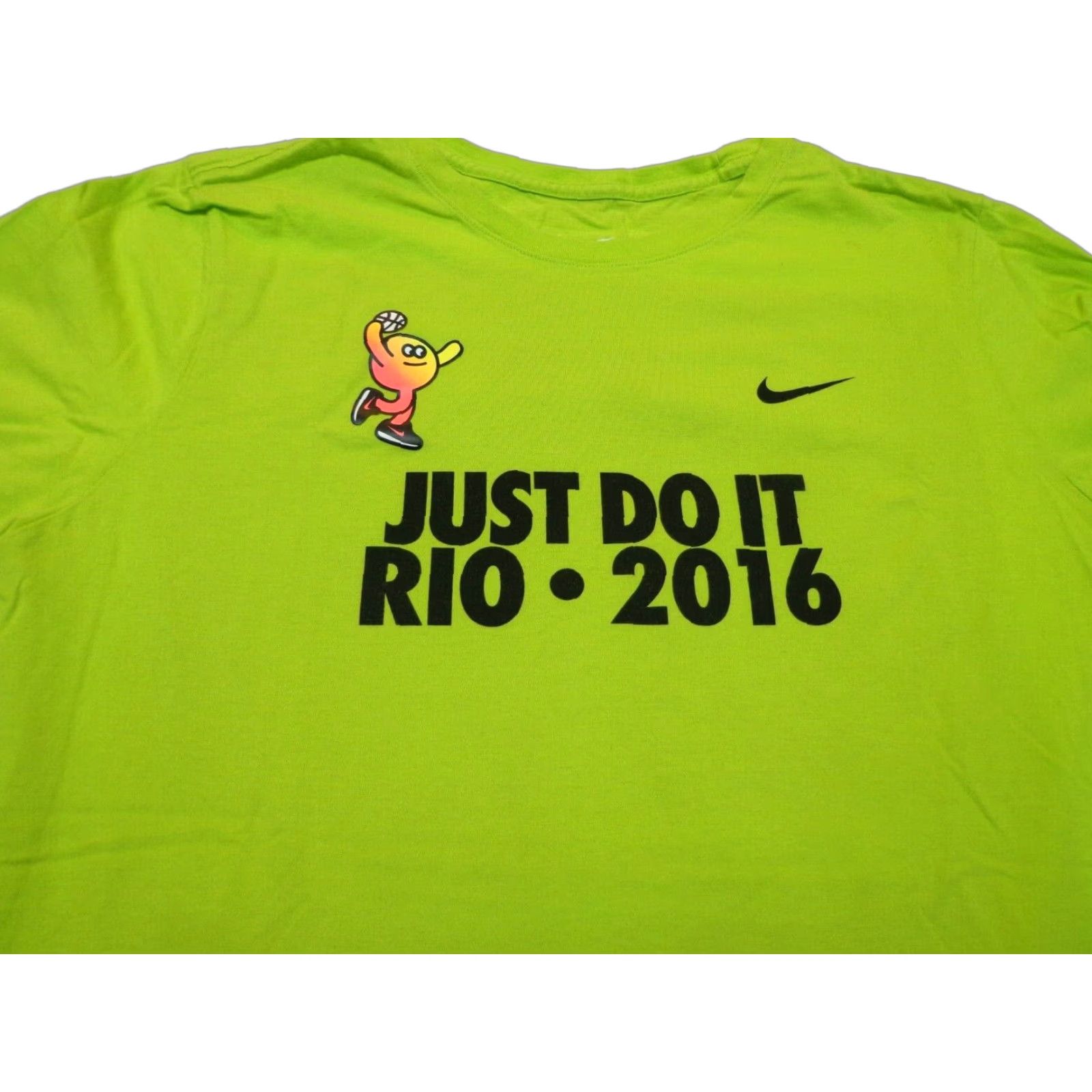 Nike Nike Rio 2016 Just Do It T Shirt Run Small Athletic Cut Mens L Green Logo Short Sleeve Crew Neck Olympic Rio 2016 T-Shirt Size US L / EU 52-54 / 3 - 1 Thumbnail