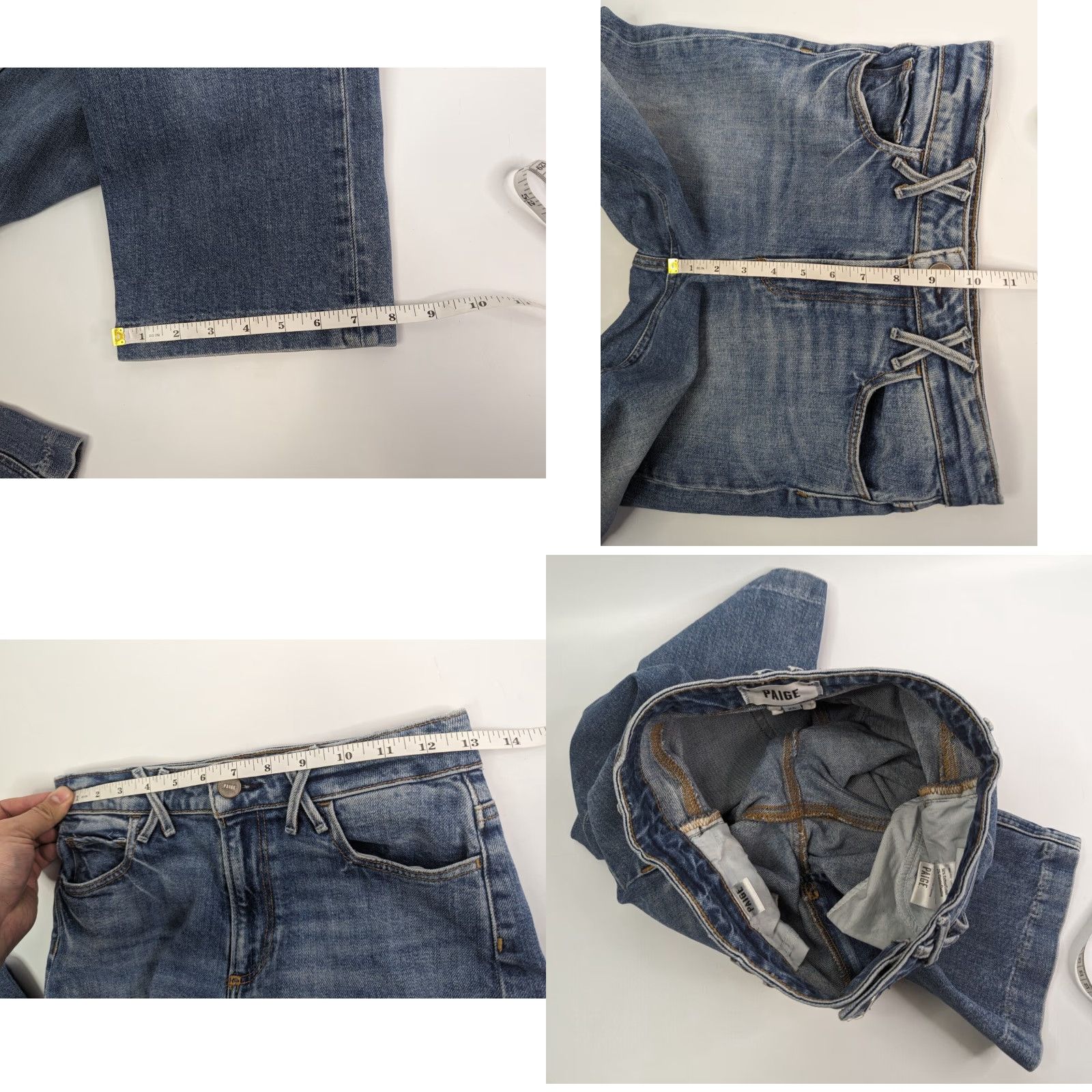 Paige PAIGE Jeans Cropped 5-Pocket Design Denim Vintage? No Size 42" / US 20 - 8 Thumbnail