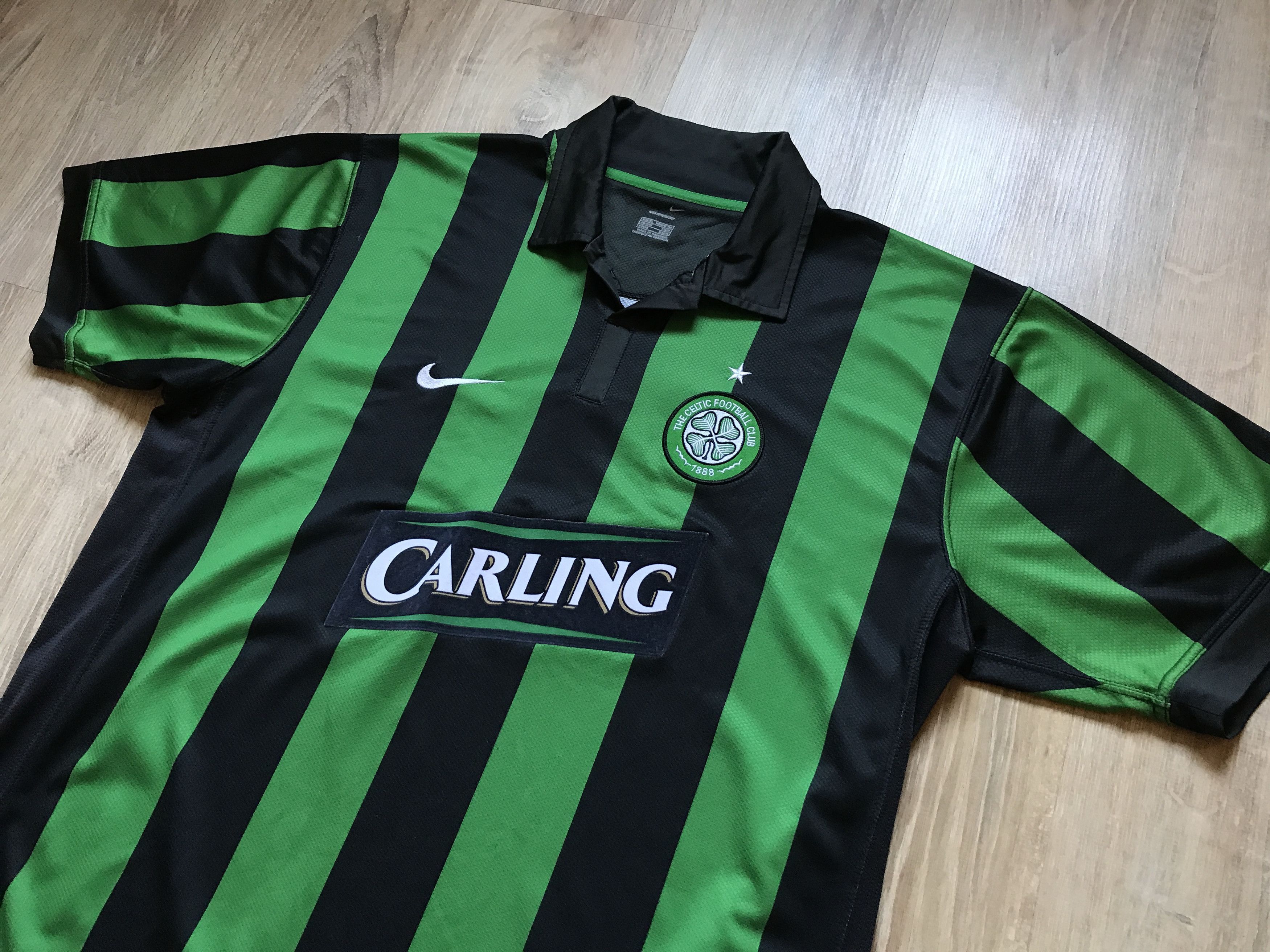 Nike × Vintage Vintage Nike Celtic Away Shirt 2006-2008 Size US XL / EU 56 / 4 - 3 Thumbnail