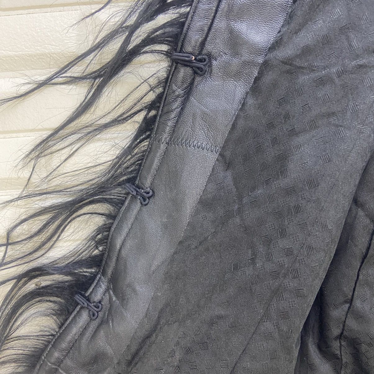 Japanese Brand Japanese Brand Blue Fox Fur Lamb Leather Wool Coat Size M / US 6-8 / IT 42-44 - 13 Thumbnail