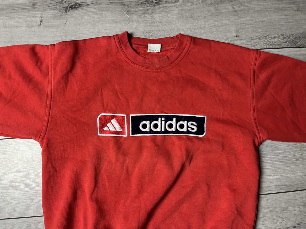 Adidas Vintage Adidas sweatshirt bootleg embroidered size Medium Size US M / EU 48-50 / 2 - 3 Thumbnail