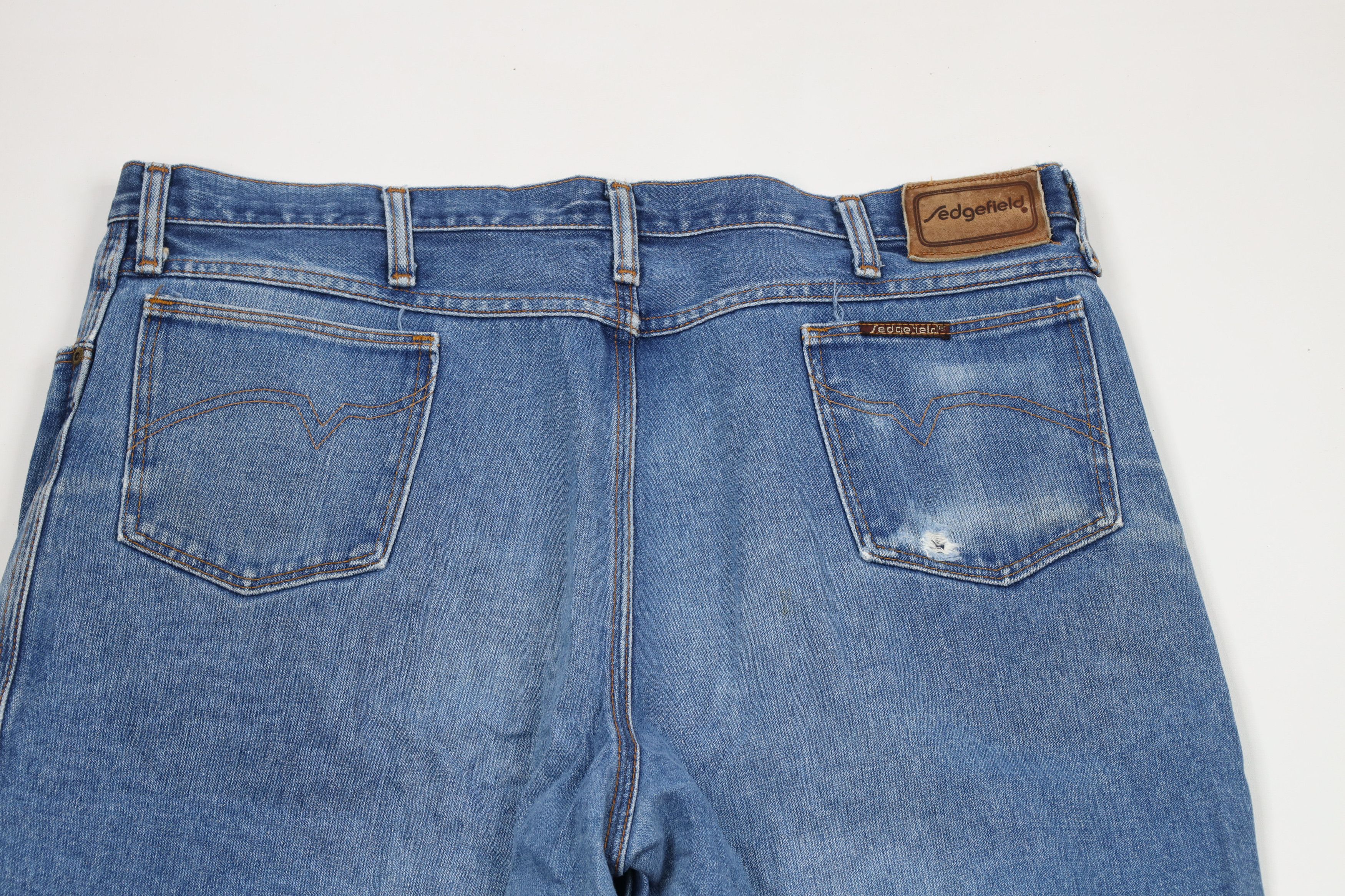 Vintage Vintage 70s Streetwear Wide Leg Bell Bottoms Denim Jeans USA Size US 42 / EU 58 - 10 Thumbnail