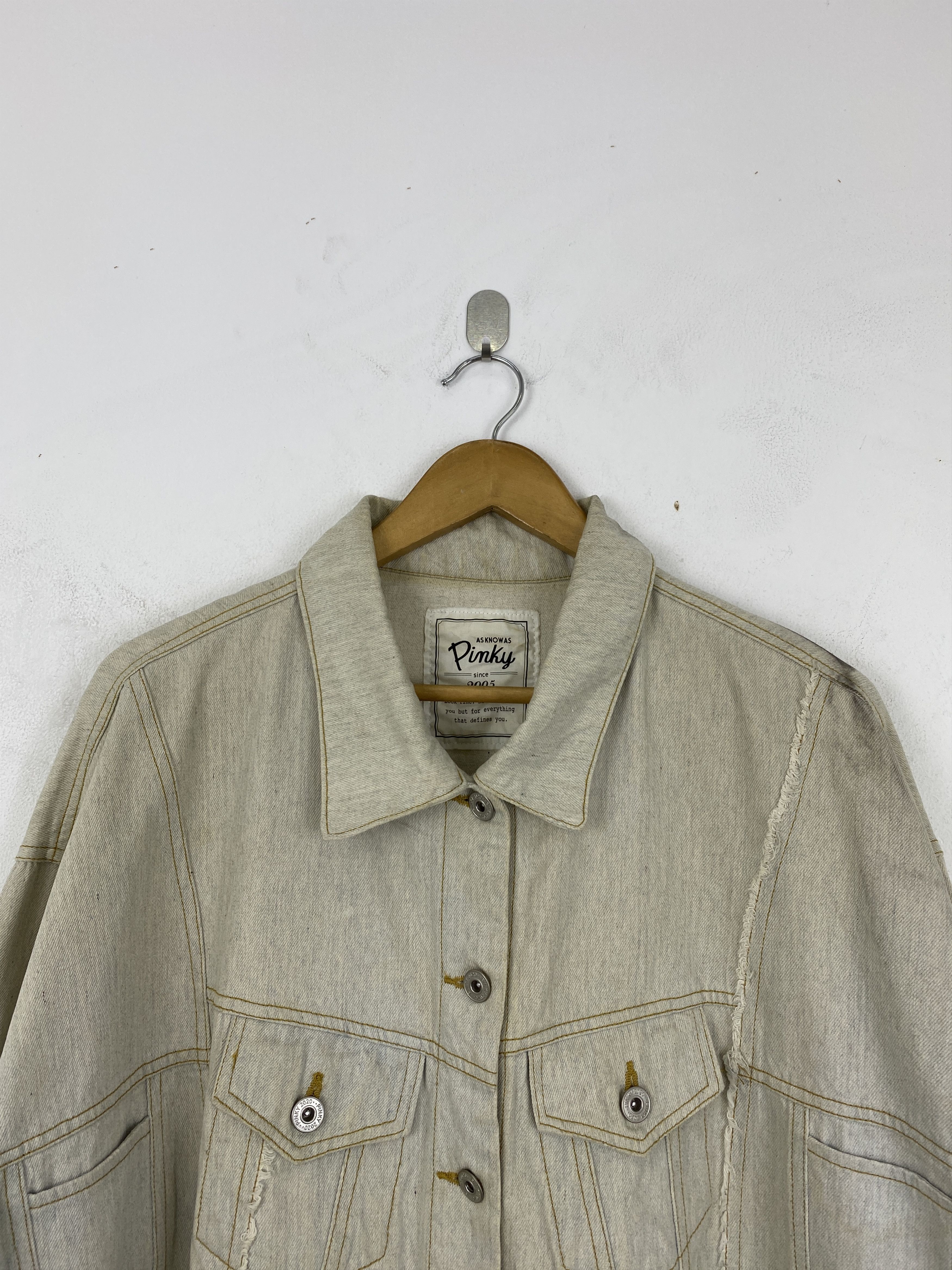 Japanese Brand Vintage Pinky Denim Button Up Jacket JA0151 Size US L / EU 52-54 / 3 - 3 Thumbnail