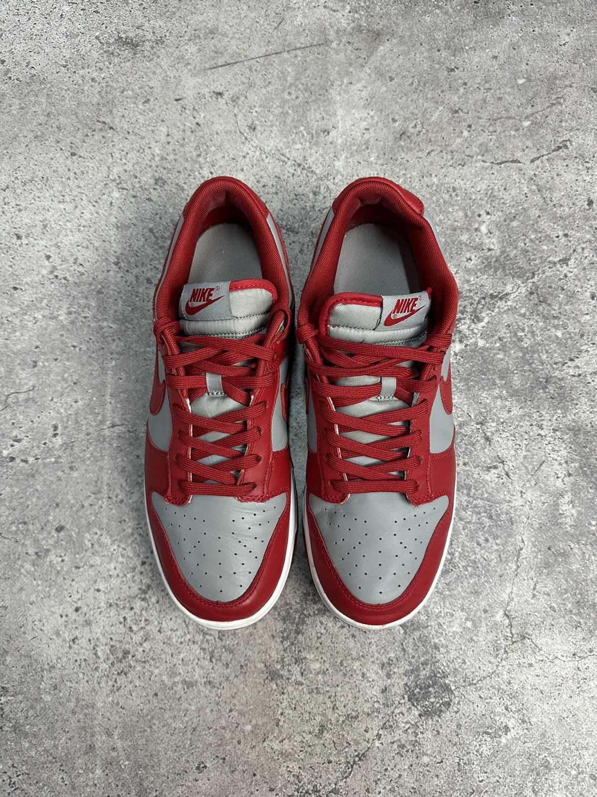 Nike × Vintage Vintage Nike Dunk Low Retro Medium Grey Varsity Red UNLV Size US 10.5 / EU 43-44 - 3 Thumbnail