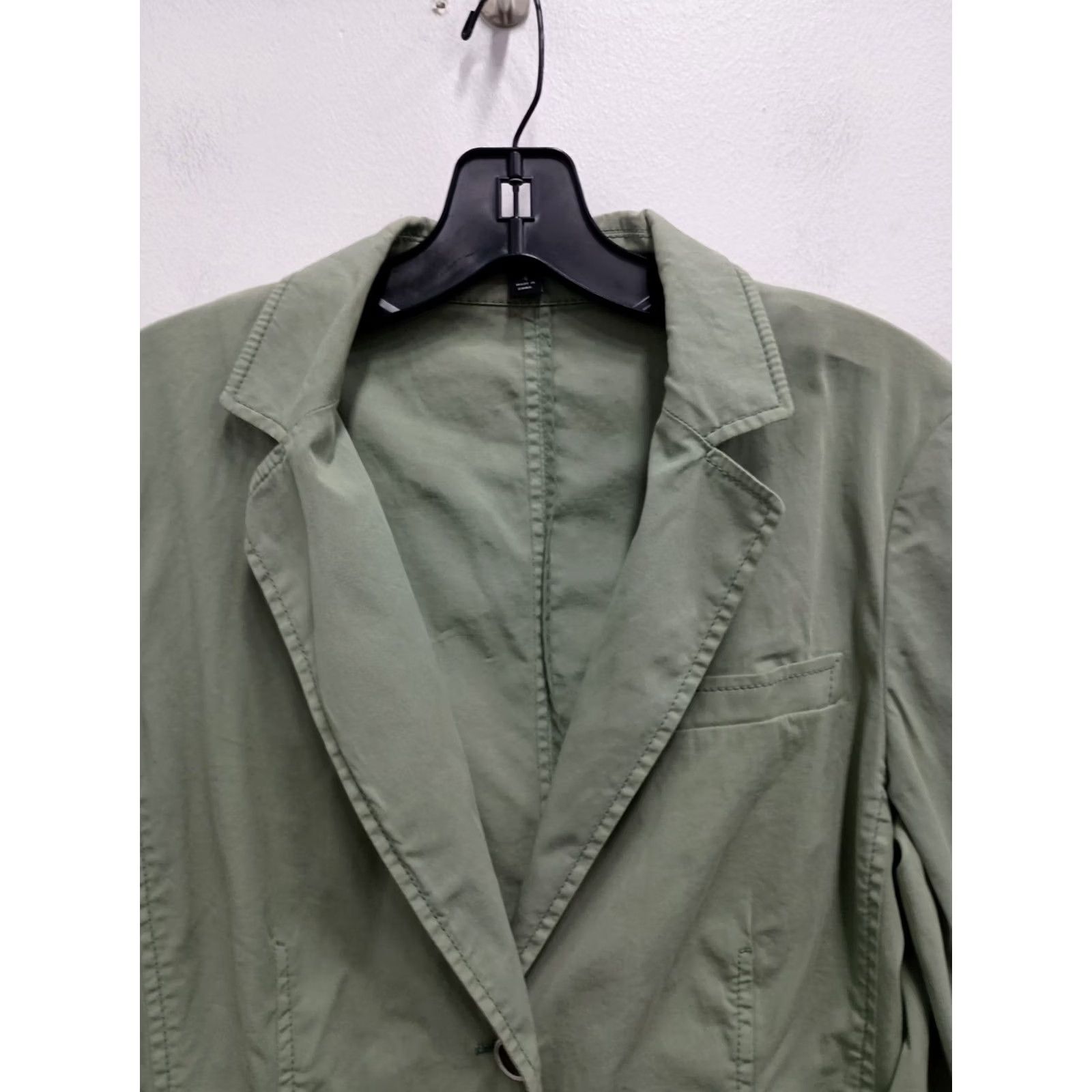 Vintage Lafayette 148 New York Blazer Jacket Sz 4 Green Carrier Office Minimalist Womens Size S / US 4 / IT 40 - 4 Thumbnail