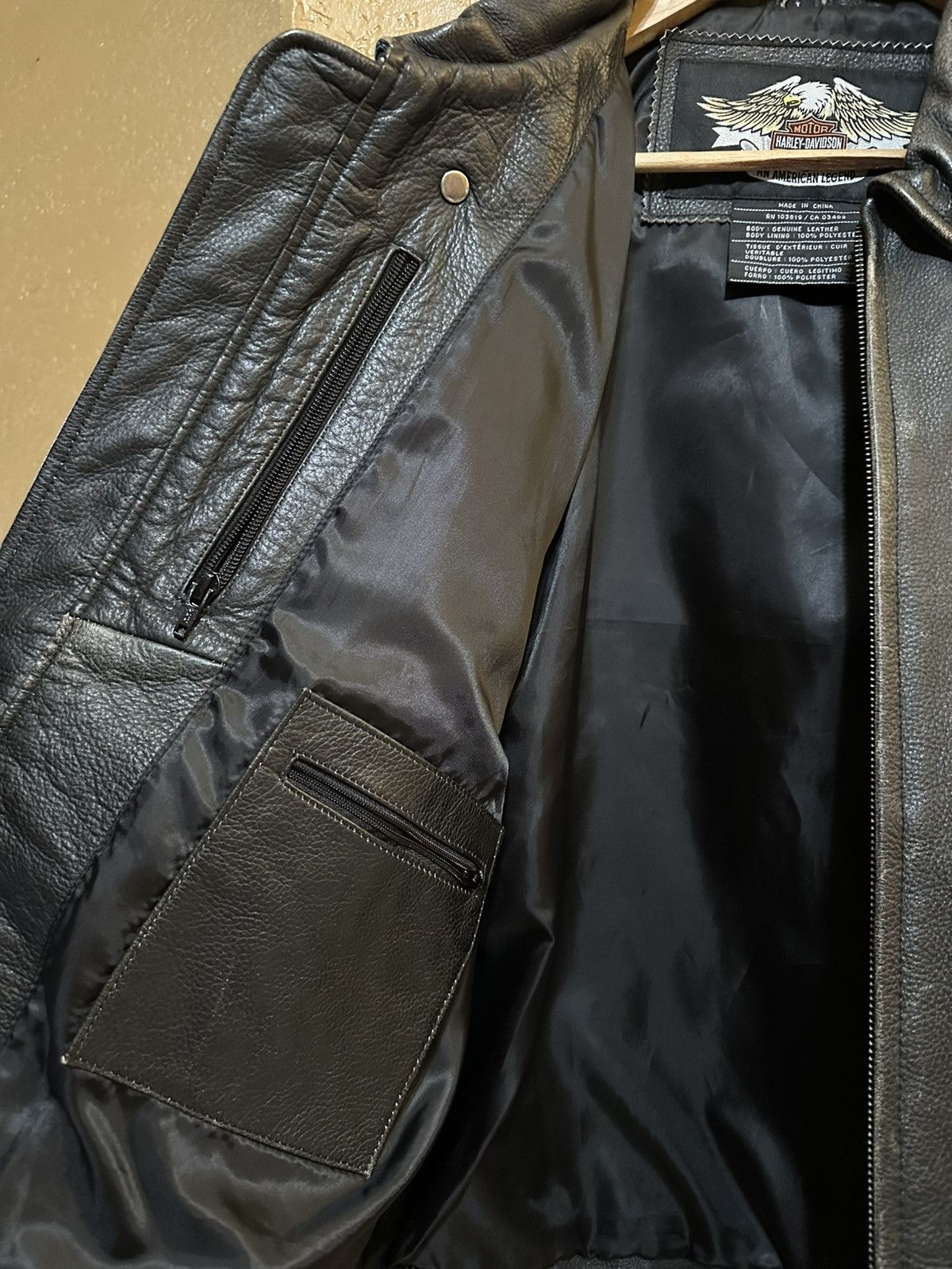 Harley Davidson GRAIL Vintage Harley Davidson Eagle Leather Jacket Large Size US L / EU 52-54 / 3 - 10 Thumbnail
