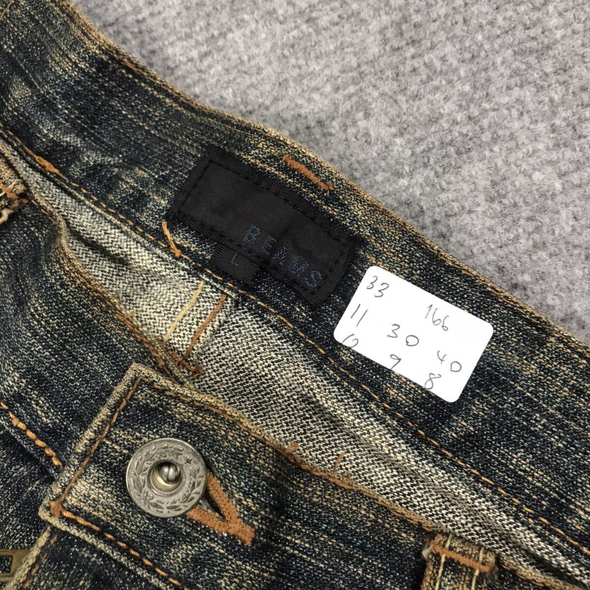 Beams Plus × If Six Was Nine × Japanese Brand RUSTY DENIM BEAMS JAPAN JEANS DENIM PANTS Size US 33 - 13 Thumbnail