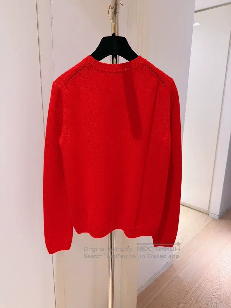 Loro Piana Loro Piana Limited Edition Rabbit Red Cashmere Sweater Size XS / US 0-2 / IT 36-38 - 2 Thumbnail