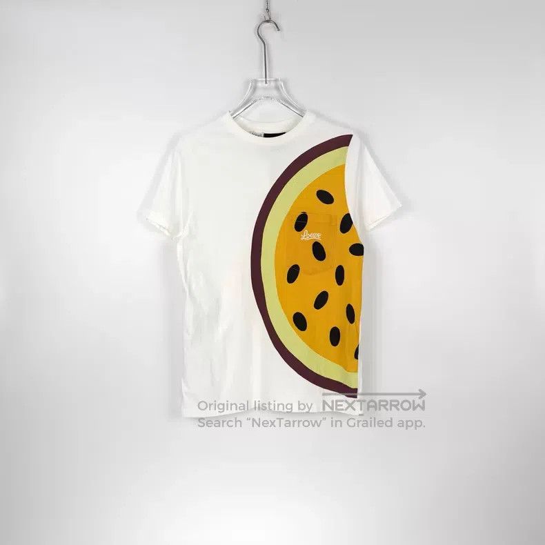Loewe Loewe White Classic Embroidered Logo Fruit Joint Short Sle Size M / US 6-8 / IT 42-44 - 3 Thumbnail