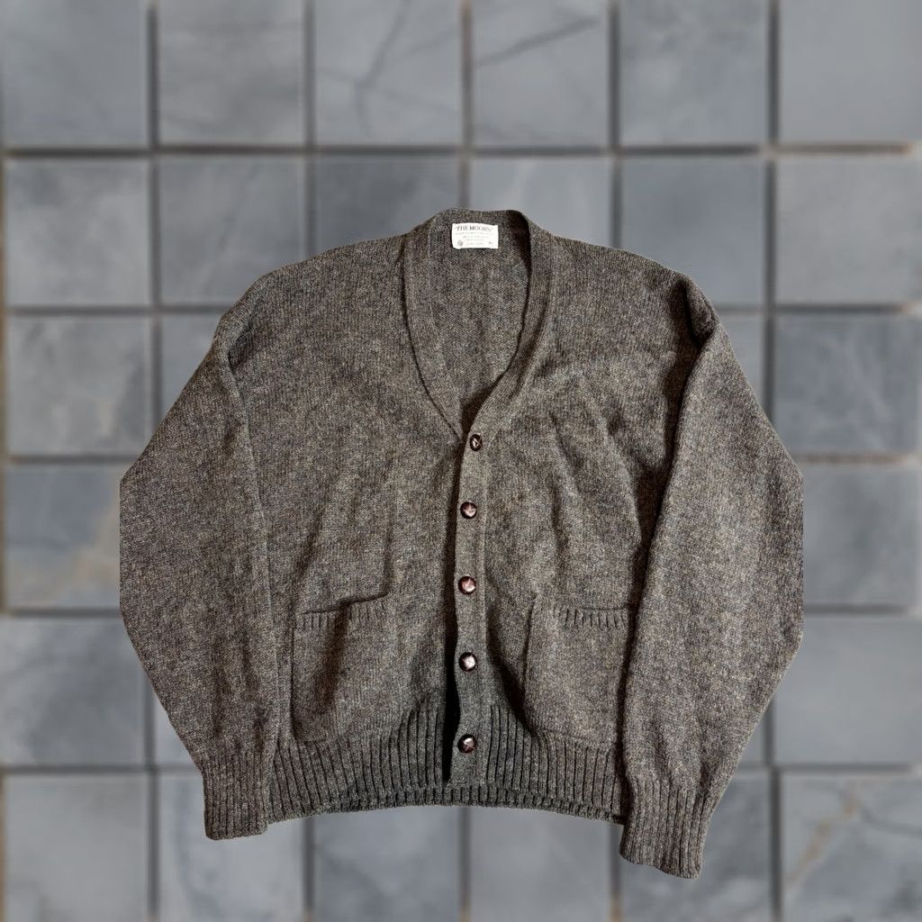 Vintage VINTAGE Lord Jeff Cardigan Sweater Mens XL Gray Wool Button Front Pockets 70s IR Made USA Size US XL / EU 56 / 4 - 1 Thumbnail