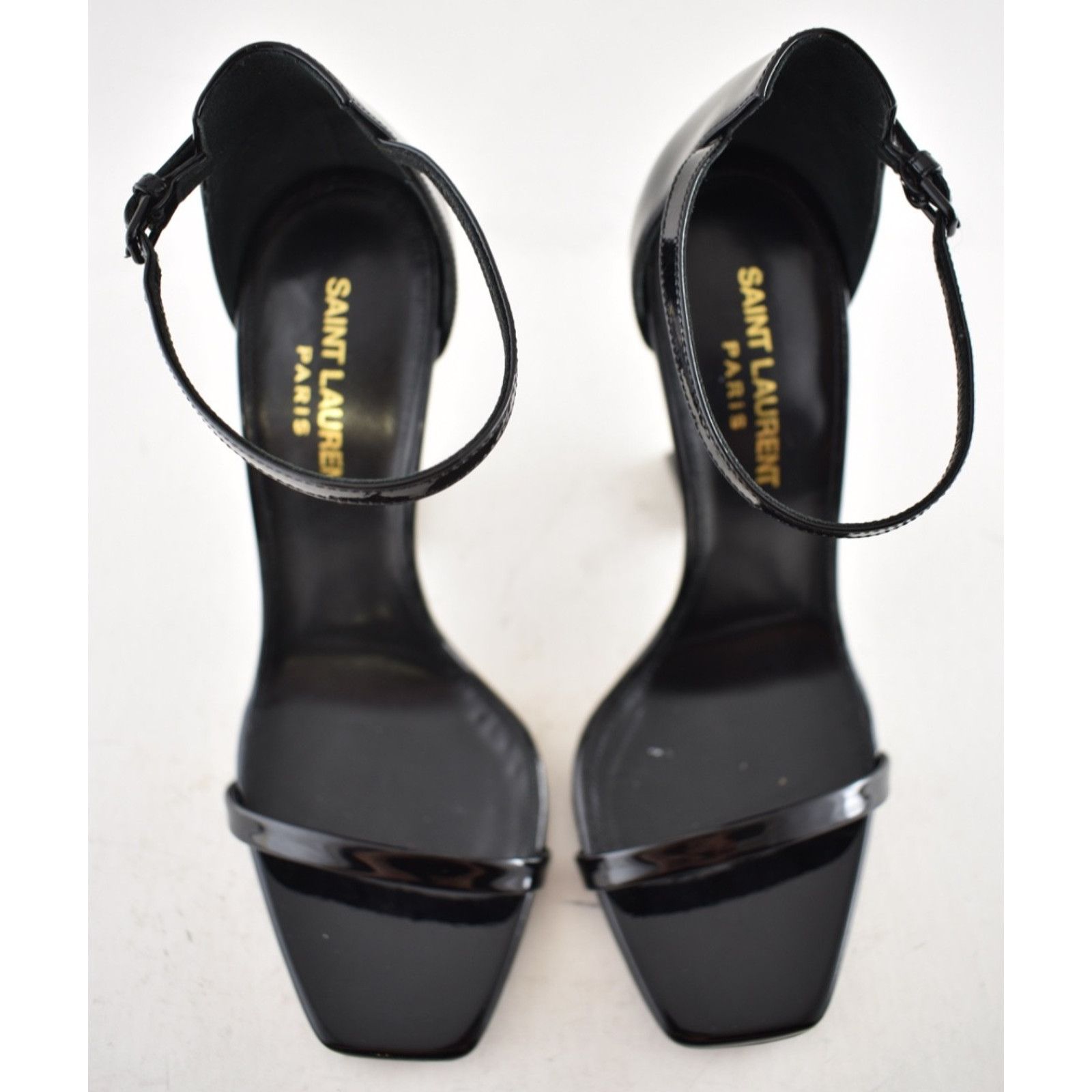 Yves Saint Laurent Saint Laurent Opyum 110 Black Patent Leather YSL Logo Size US 6.5 / IT 36.5 - 8 Thumbnail