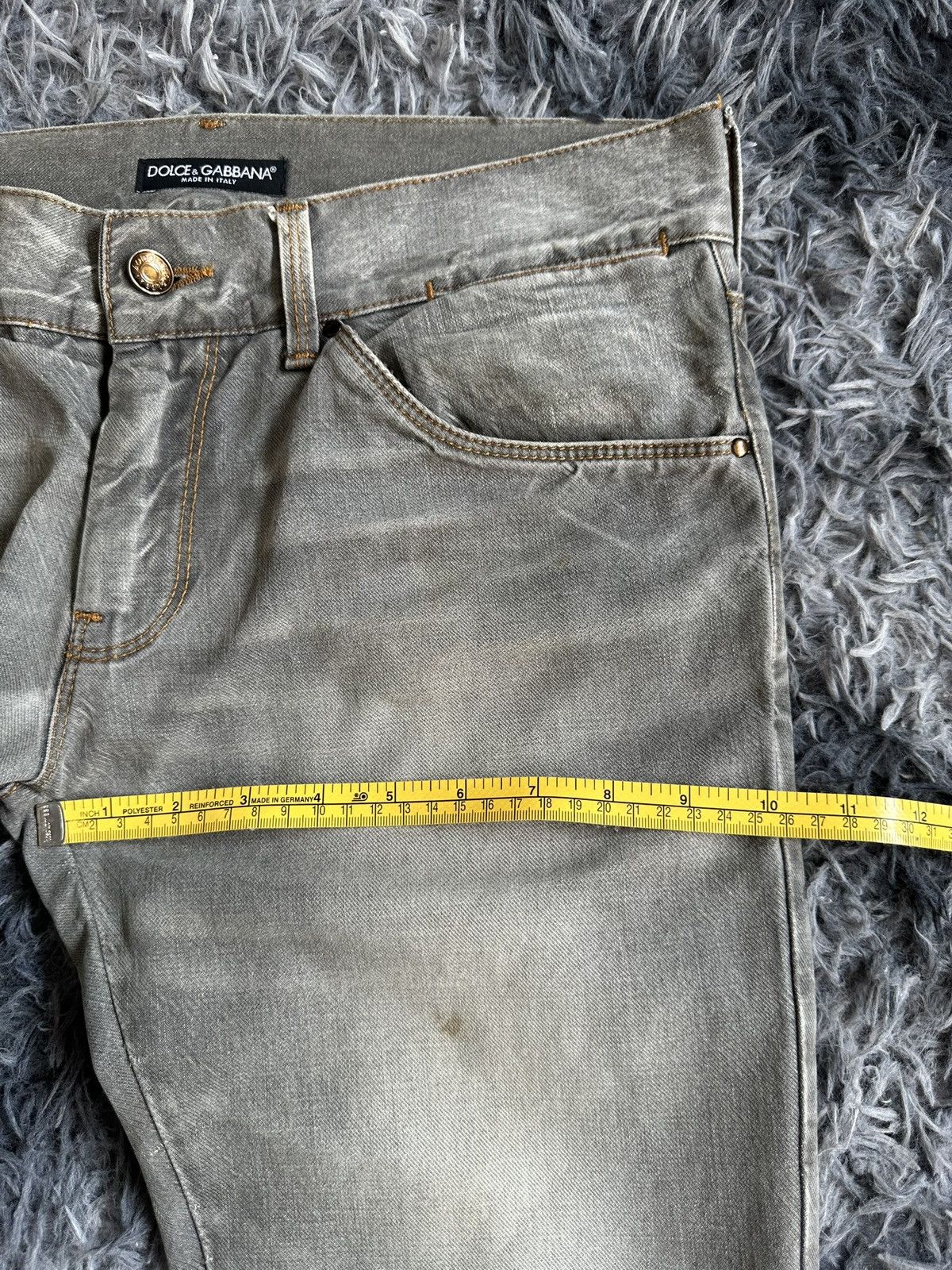 Dolce & Gabbana 00’s VTG Dolce & Gabbana 14 Gold distressed grey dirty jeans Size US 32 / EU 48 - 17 Thumbnail