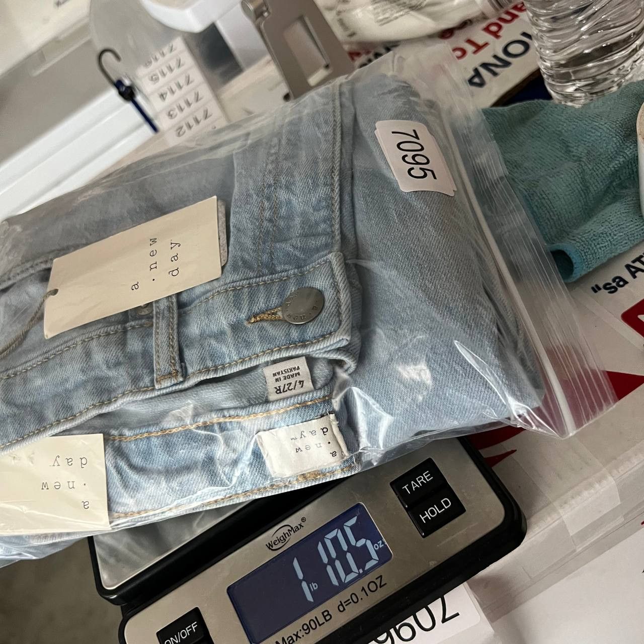 Other A Day New 27x31 High Rise Relaxed Hip & Thigh Wide Leg Denim Size 27" / US 4 / IT 40 - 10 Thumbnail