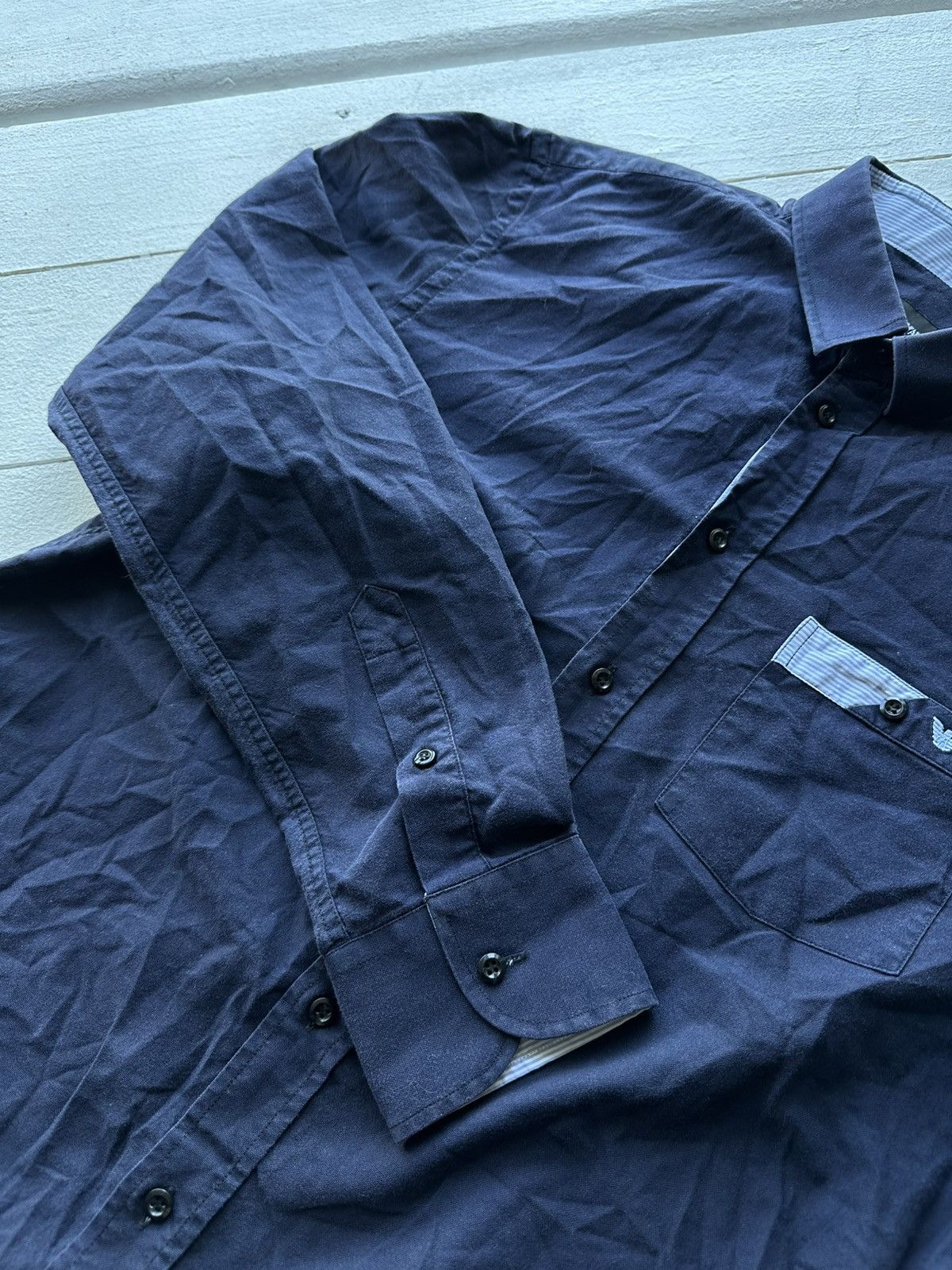 Emporio Armani RARE🚨 EMPORIO ARMANI JEANS VINTAGE SHIRT LUXURY BUTTON 90s Size US M / EU 48-50 / 2 - 9 Thumbnail