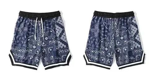 Jean 21SS Tokyo Union Blue Bandana Paisley Swest Jersey Shorts Size US 32 / EU 48 - 2 Thumbnail