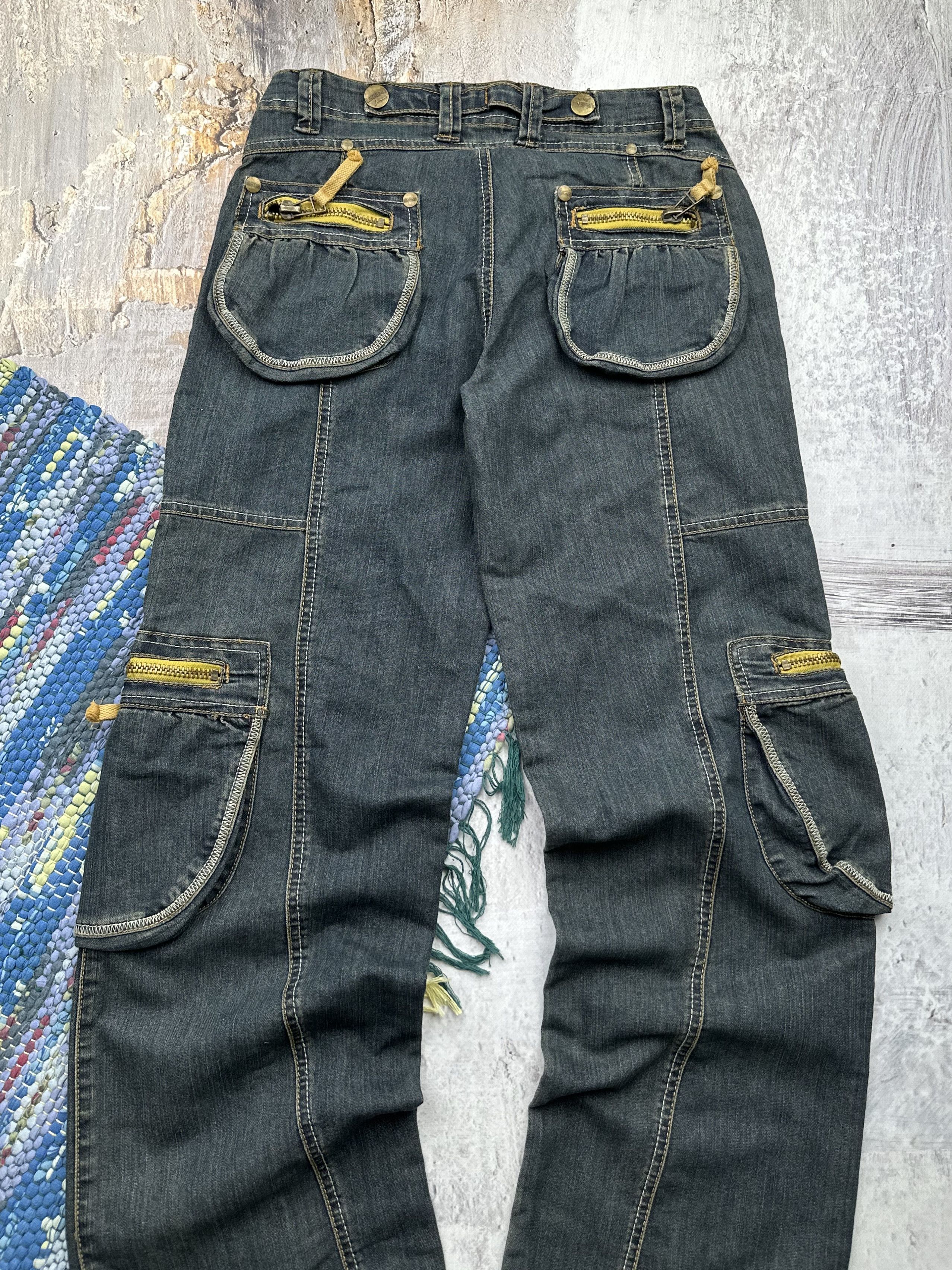 Japanese Brand Vintage Cargo Wide Jeans A470(87) Size US 29 - 5 Thumbnail