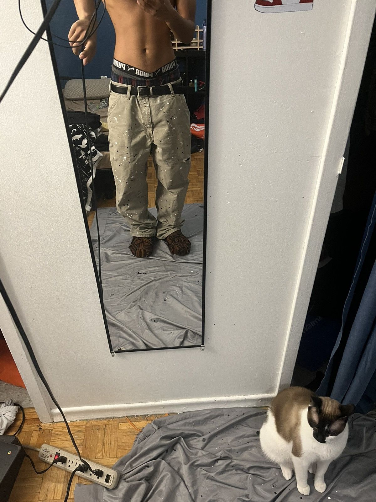 Carhartt × Vintage Rare carhartt work pants(35/31) Size US 35 - 3 Thumbnail