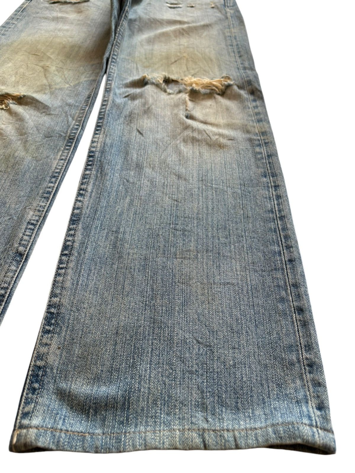 Uniqlo SALES🔥Vintage Uniqlo Mud Wash Distressed Baggy Jeans Size US 33 - 7 Thumbnail