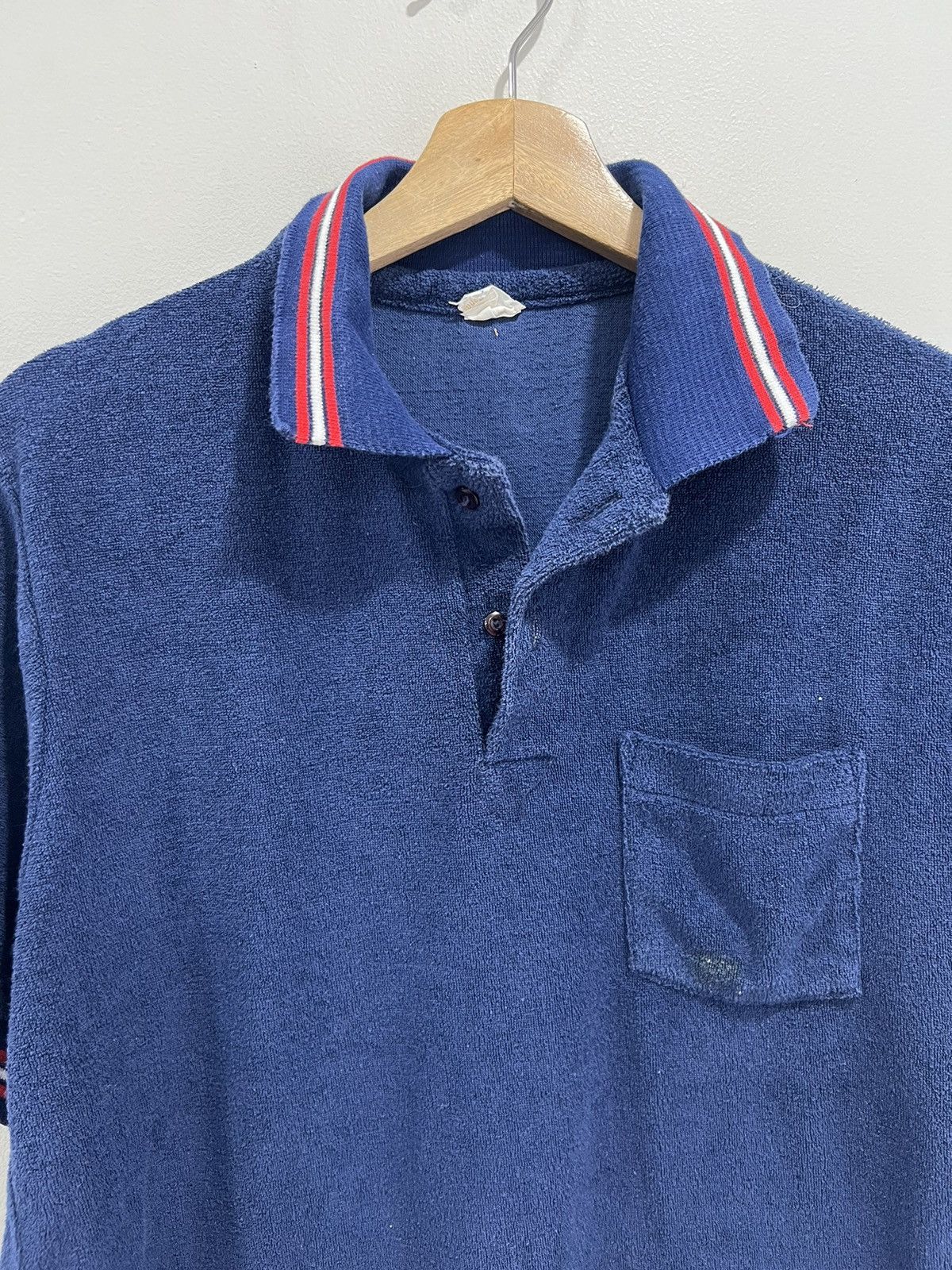 Vintage Vintage JC Penney Terry Cloth Polo Shirt Size US L / EU 52-54 / 3 - 4 Thumbnail
