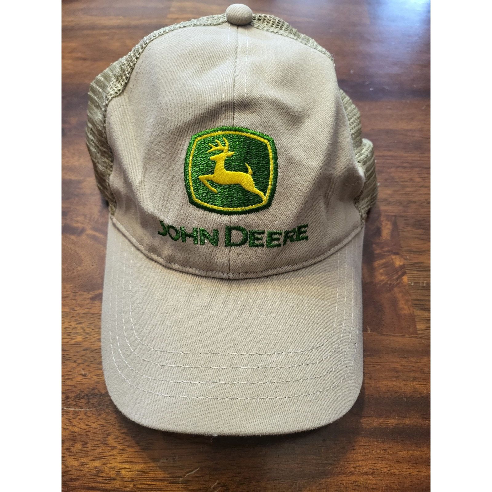 John Deere John Deere Trucker Snap Back Hat Color Is Tan Size ONE SIZE - 1 Thumbnail