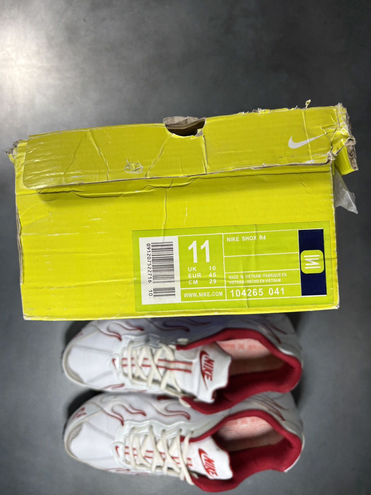 Vintage "Custom" Nike Shox Flames Sneakers "Hand Painted" 1 of Some Size US 11 / EU 44 - 19 Thumbnail