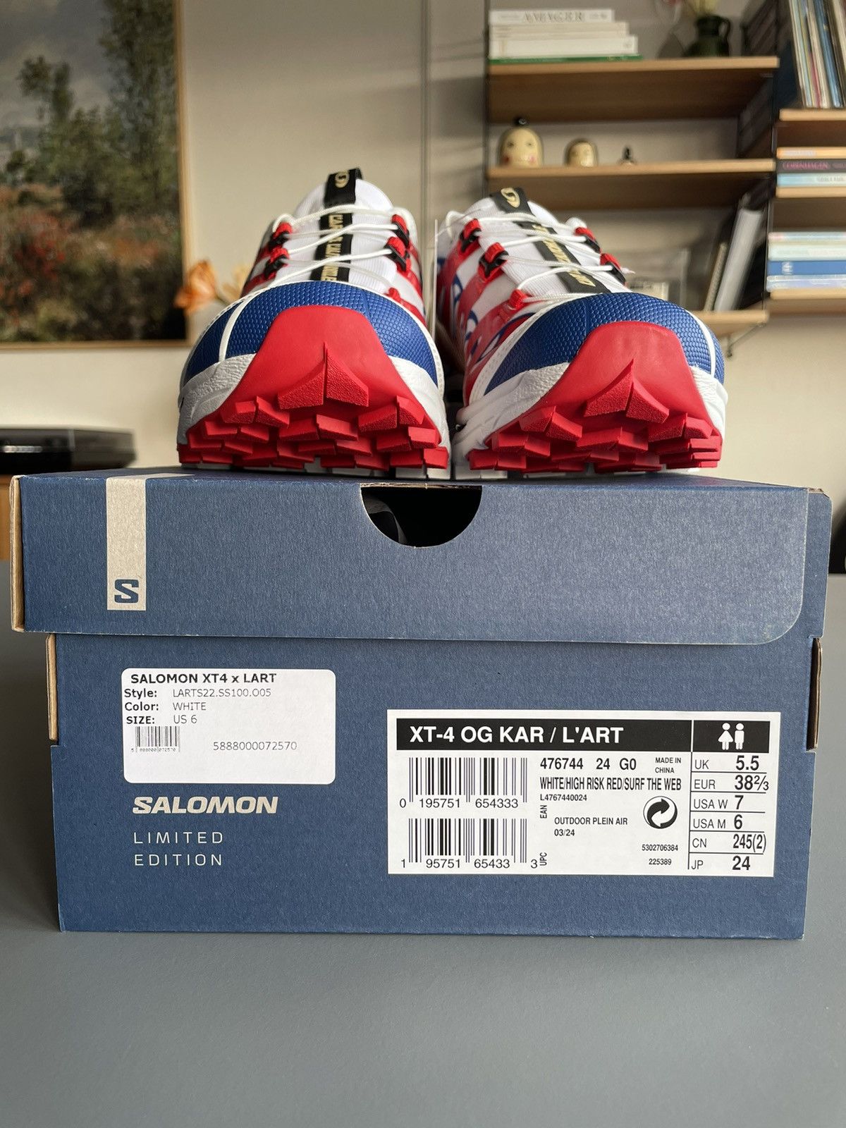 Salomon Salomon XT4 x L’art De L’Automobile Porsche 911 GT1-98 Size US 7 / IT 37 - 7 Thumbnail