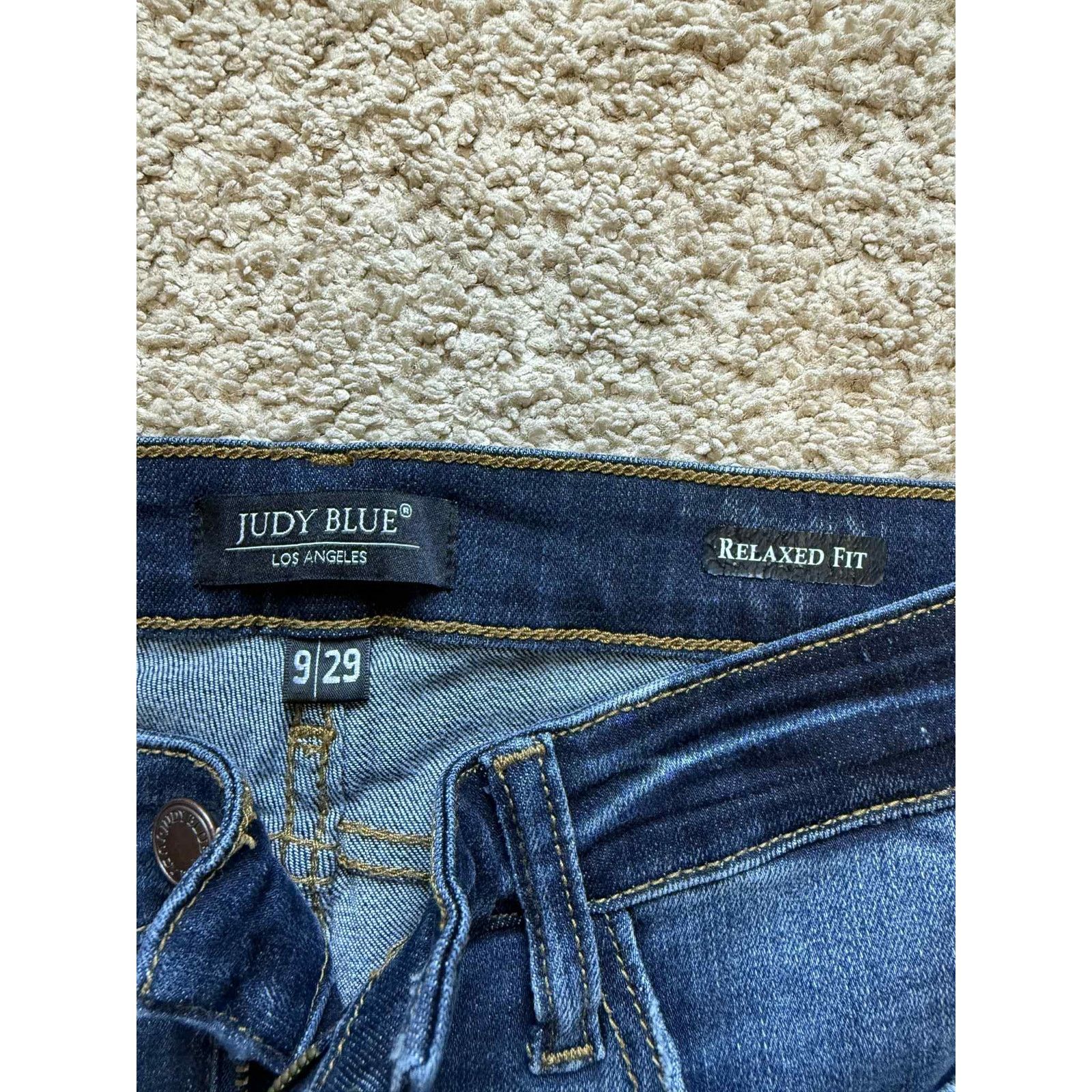 Judy Blue Judy Blue Relaxed Fit Denim Skinny Cropped Jeans Blue 9 / 29 Size 29" - 4 Thumbnail