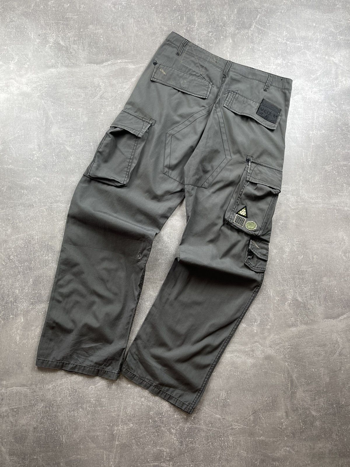 Volcom Volcom Cargo Pants Green Utility Workwear Y2K Outdoor Skater Size US 31 - 1 Thumbnail