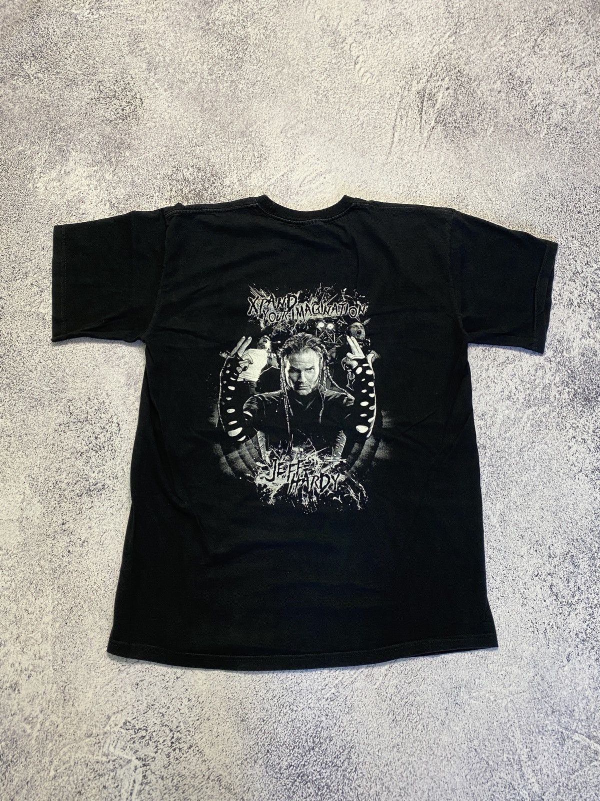 Vintage × WWE Jeff Hardy Wrestling Xpand Your Imagination Vintage T Shirt Size US L / EU 52-54 / 3 - 7 Thumbnail