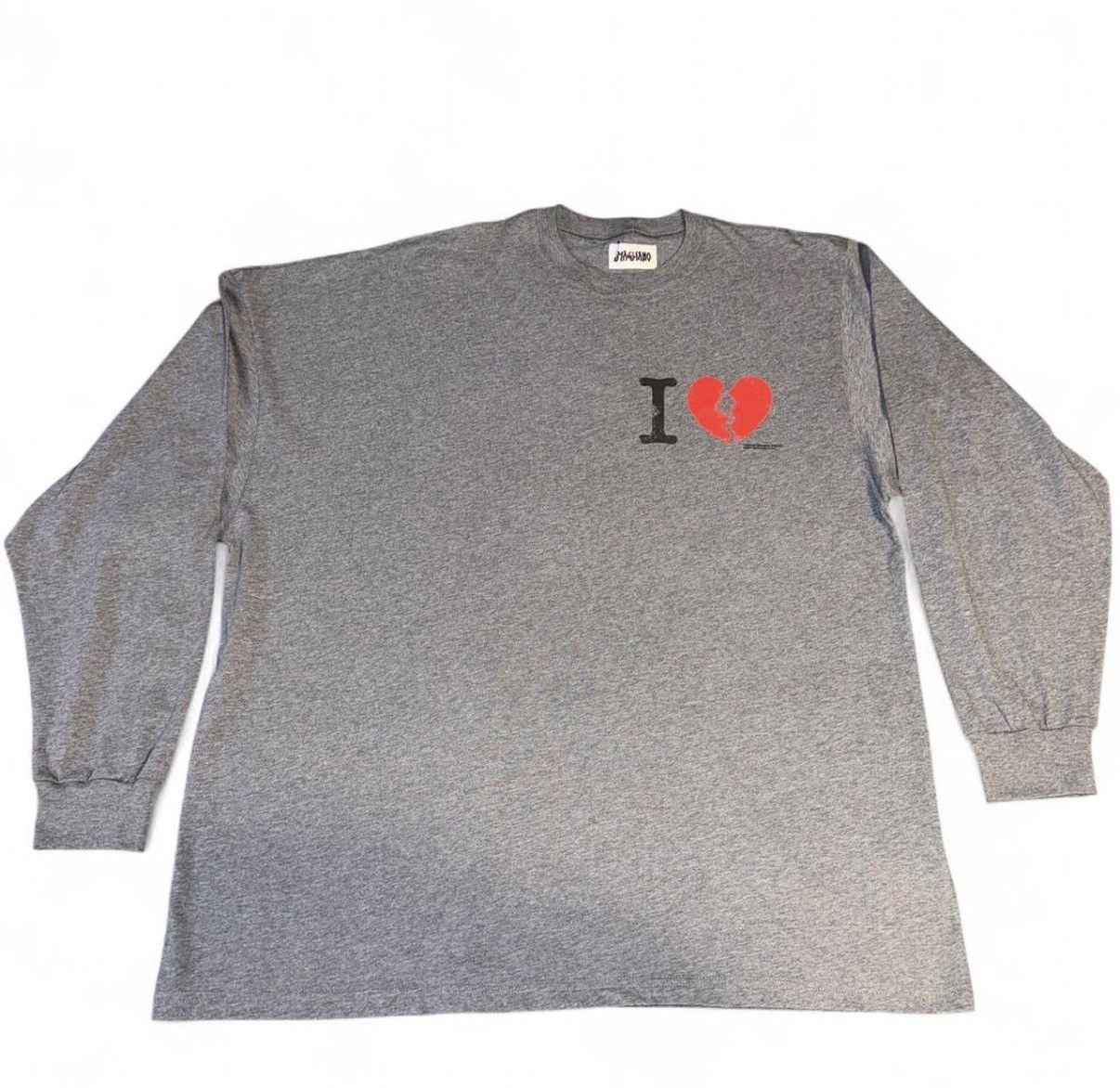 Magliano Magliano “I Suffer” gray long-sleeved asymmetrical tshirt Size US S / EU 44-46 / 1 - 2 Thumbnail