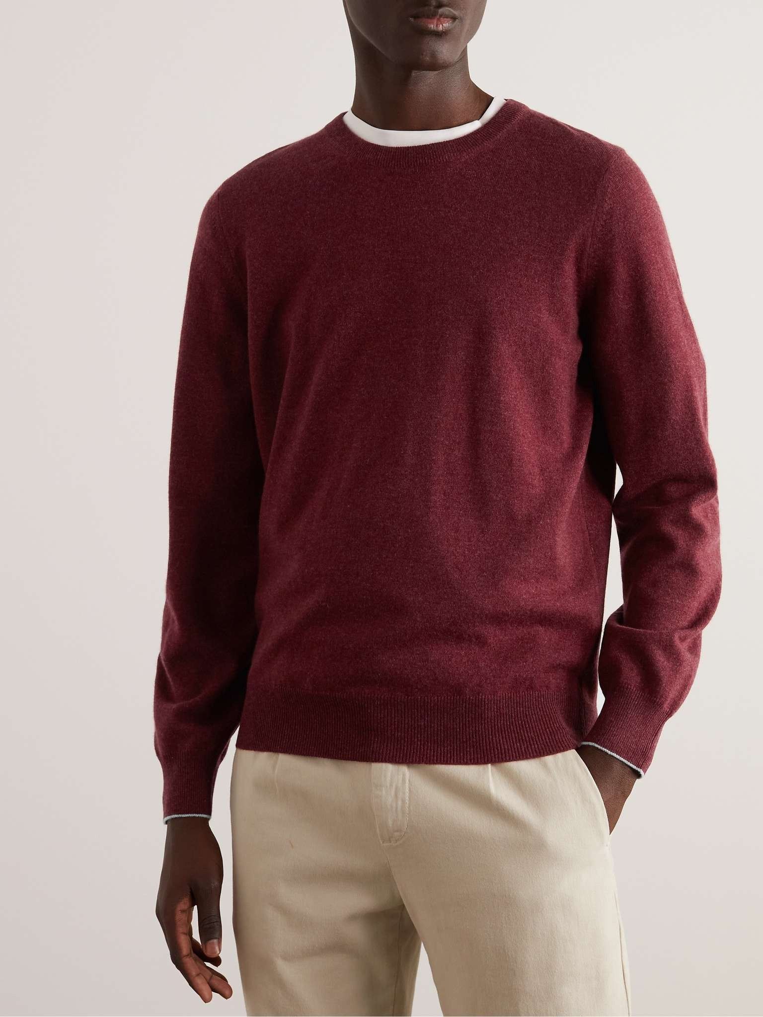 Brunello Cucinelli o1w1db10924 Cashmere Sweater in Dark Red Size US XS / EU 42 / 0 - 2 Thumbnail